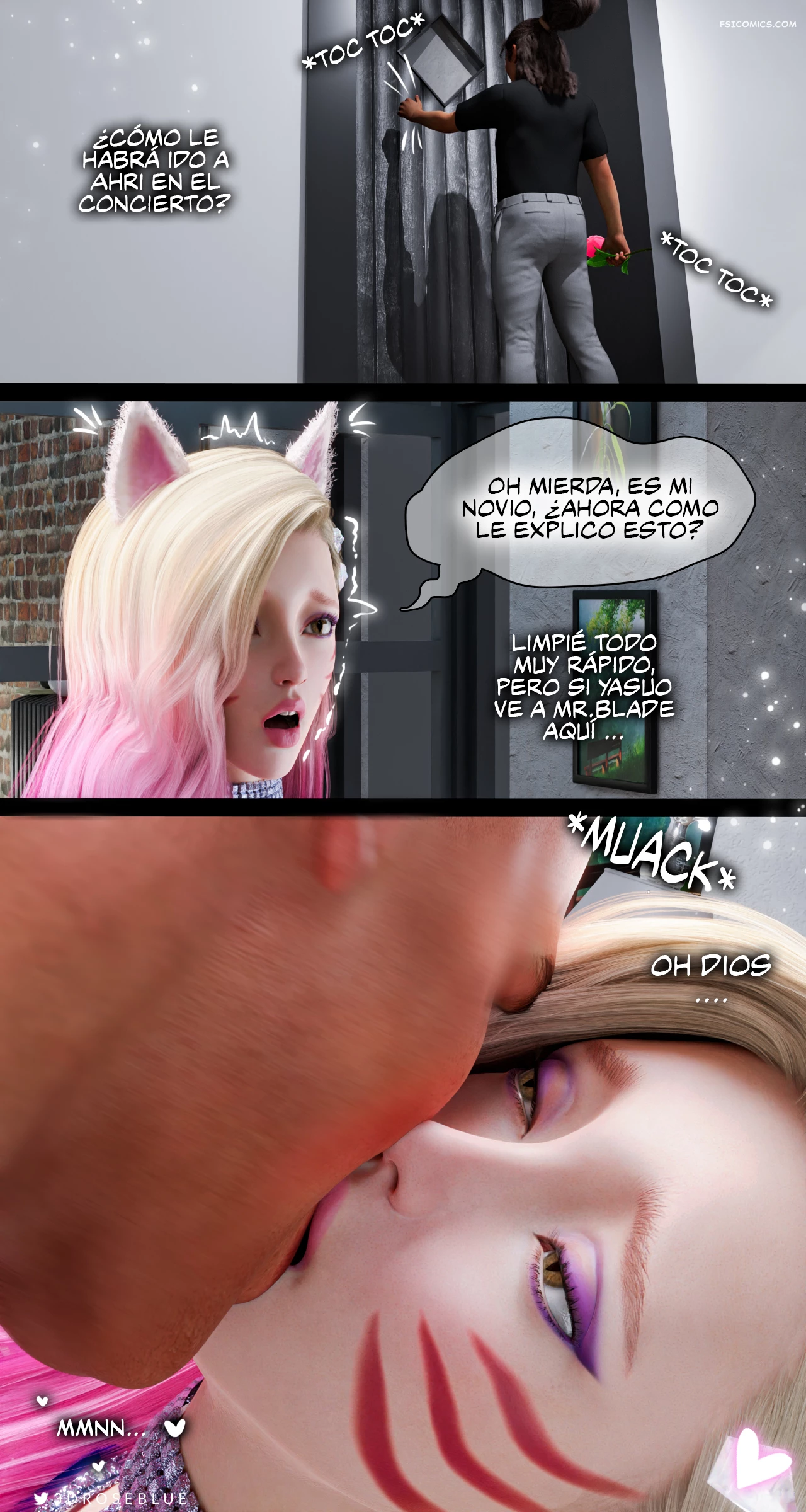 Ahri El Poder del Amor rose blue 3d fsicomics.com 59 - FSI Comics