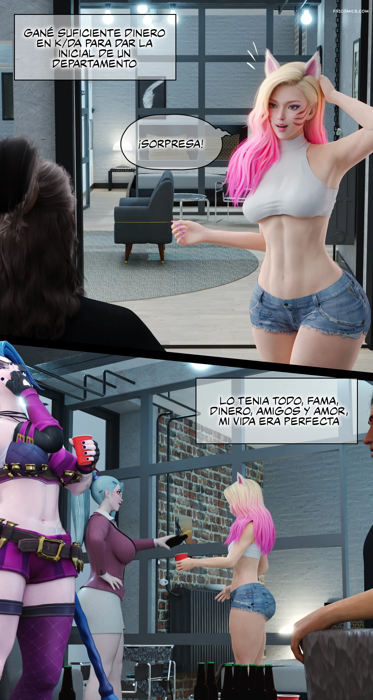 Ahri El Poder del Amor rose blue 3d fsicomics.com 6 - FSI Comics