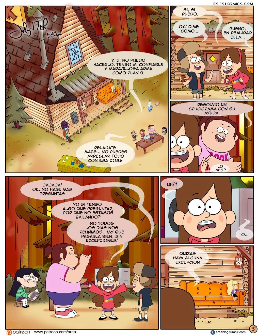 El Siguiente Verano (Gravity Falls) – Area - 4 - FSI Comics el-siguiente-verano-gravity-falls-area-004