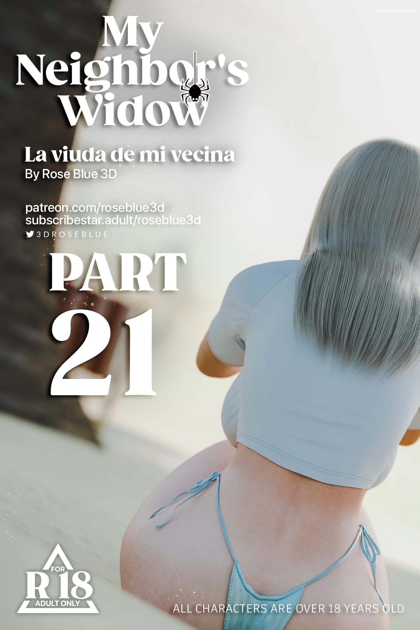 My Neighbors Widow Capítulo 21 – Rose Blue 3D - 1 - FSI Comics my neighbors widow capitulo 21 rose blue 3d fsicomics.com 001 - FSI Comics