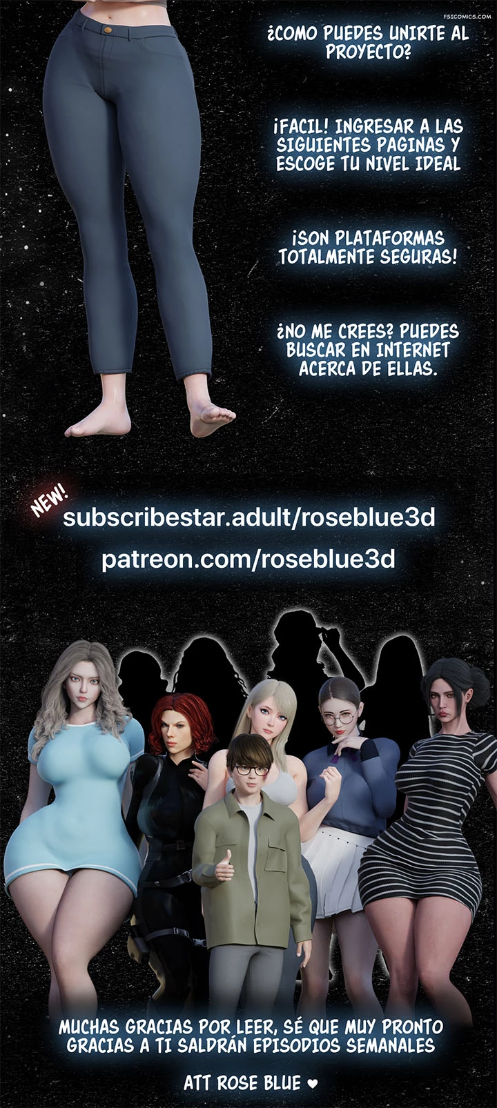my neighbors widow capitulo 6 rose blue 3d 084 - FSI Comics