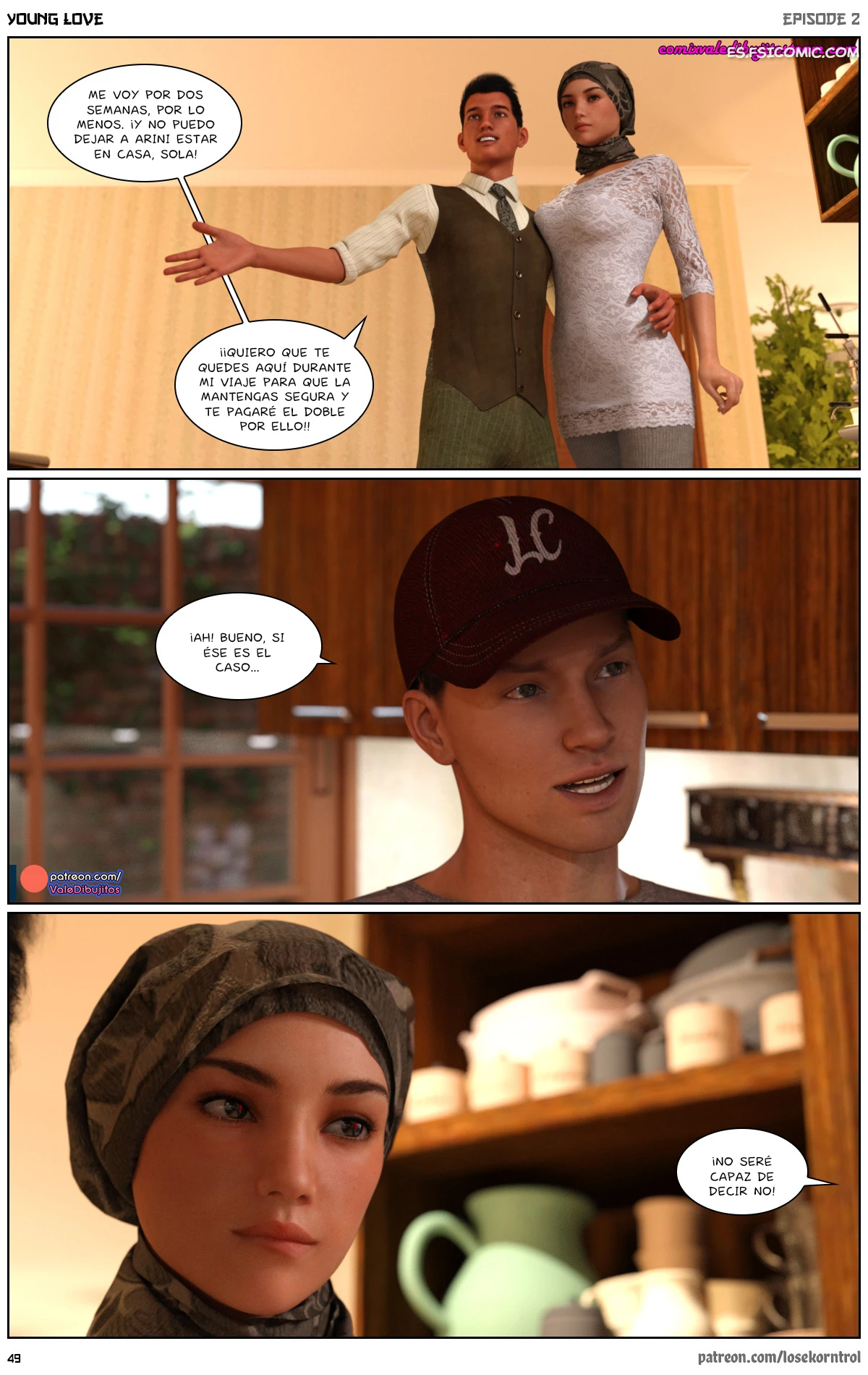 Young Love Capítulo 2 – Losekorntrol - 50 - FSI Comics young-love-capitulo-2-losekorntrol-hijab3dx-050