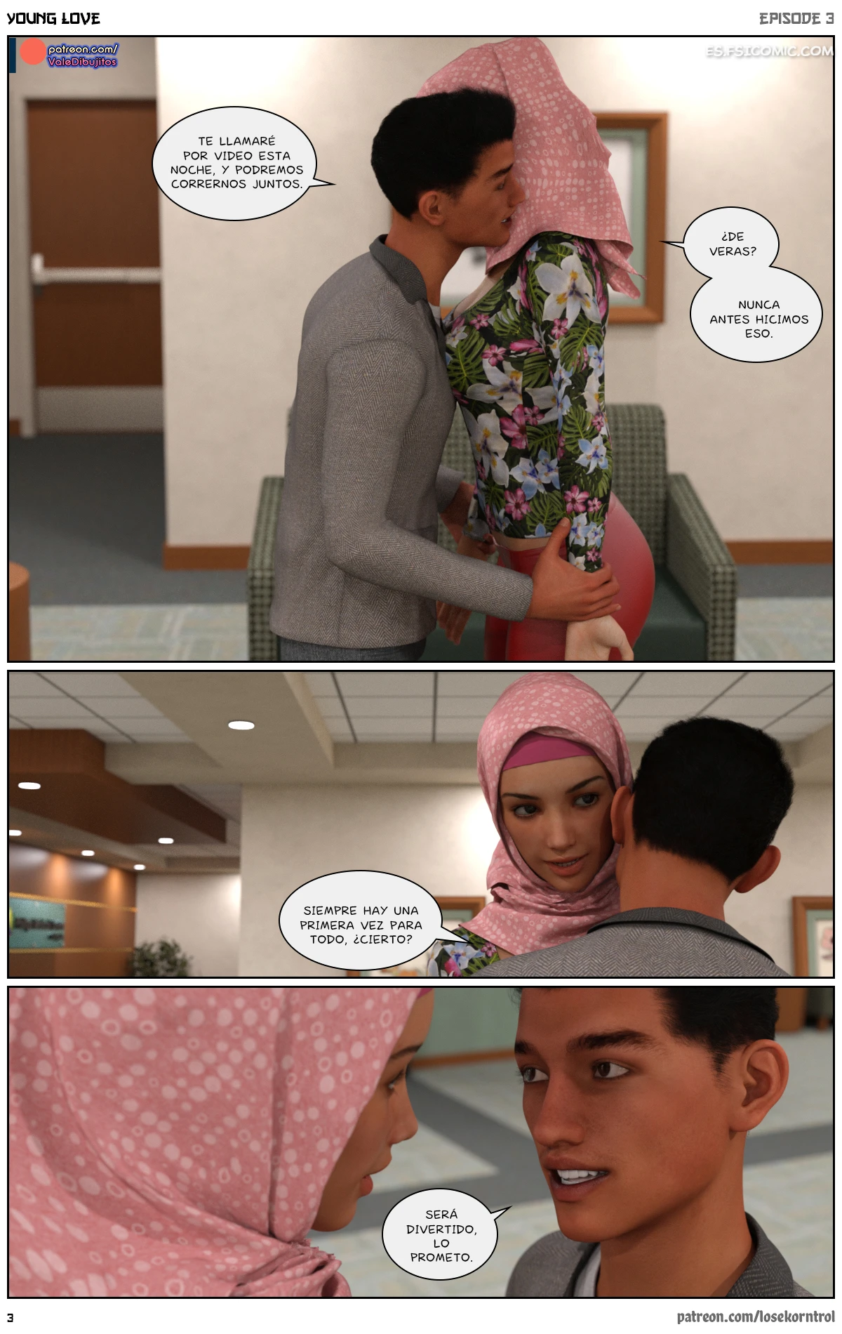 Young Love Capítulo 3 – Losekorntrol - 4 - FSI Comics young-love-capitulo-3-losekorntrol-hijab3dx-004
