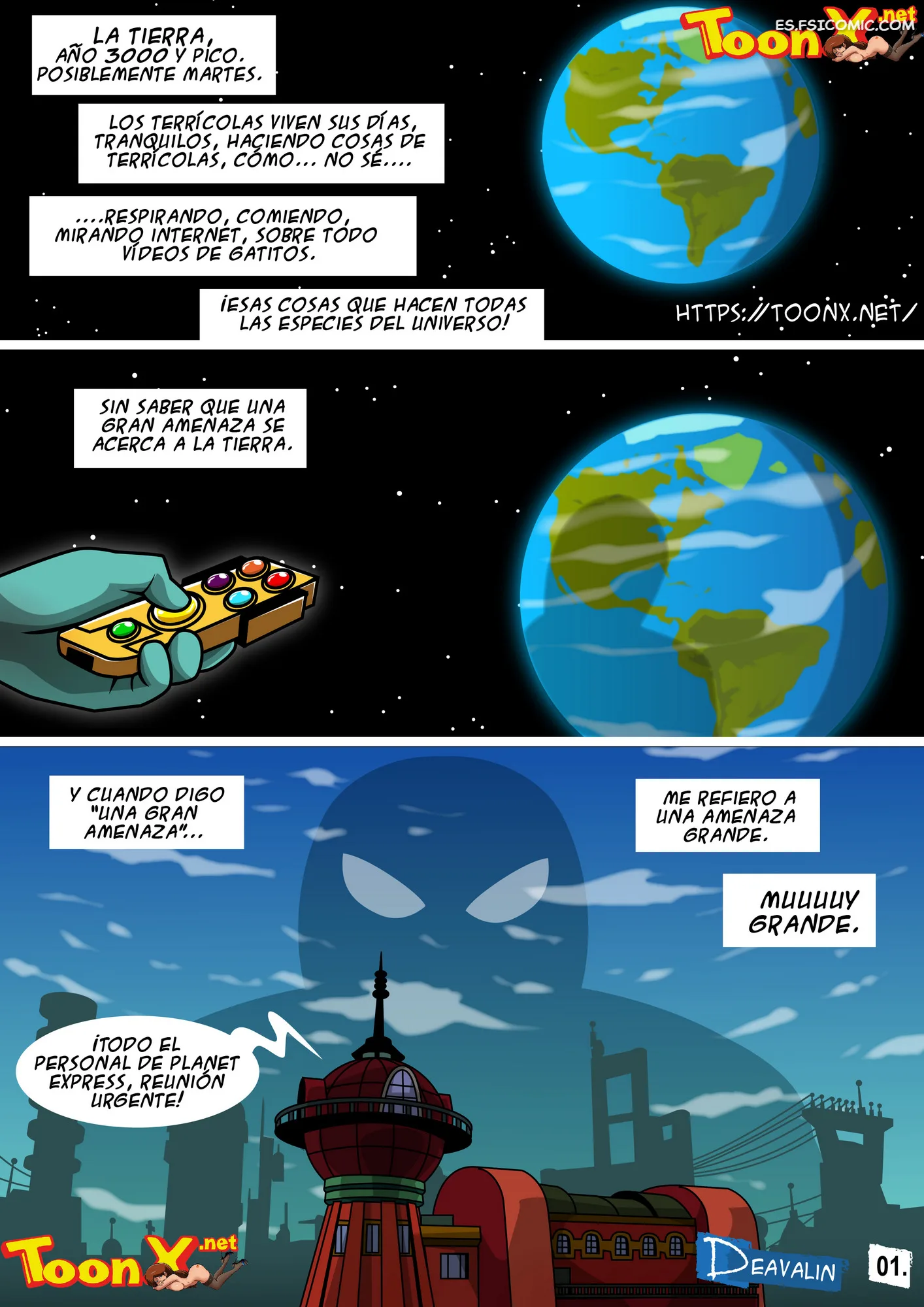 Futurama Capítulo 1 - Orgía Para Salvar la Tierra - Deavalin - 2 - FSI Comics futurama-org-a-para-salvar-la-tierra-vcp-deavalin-002