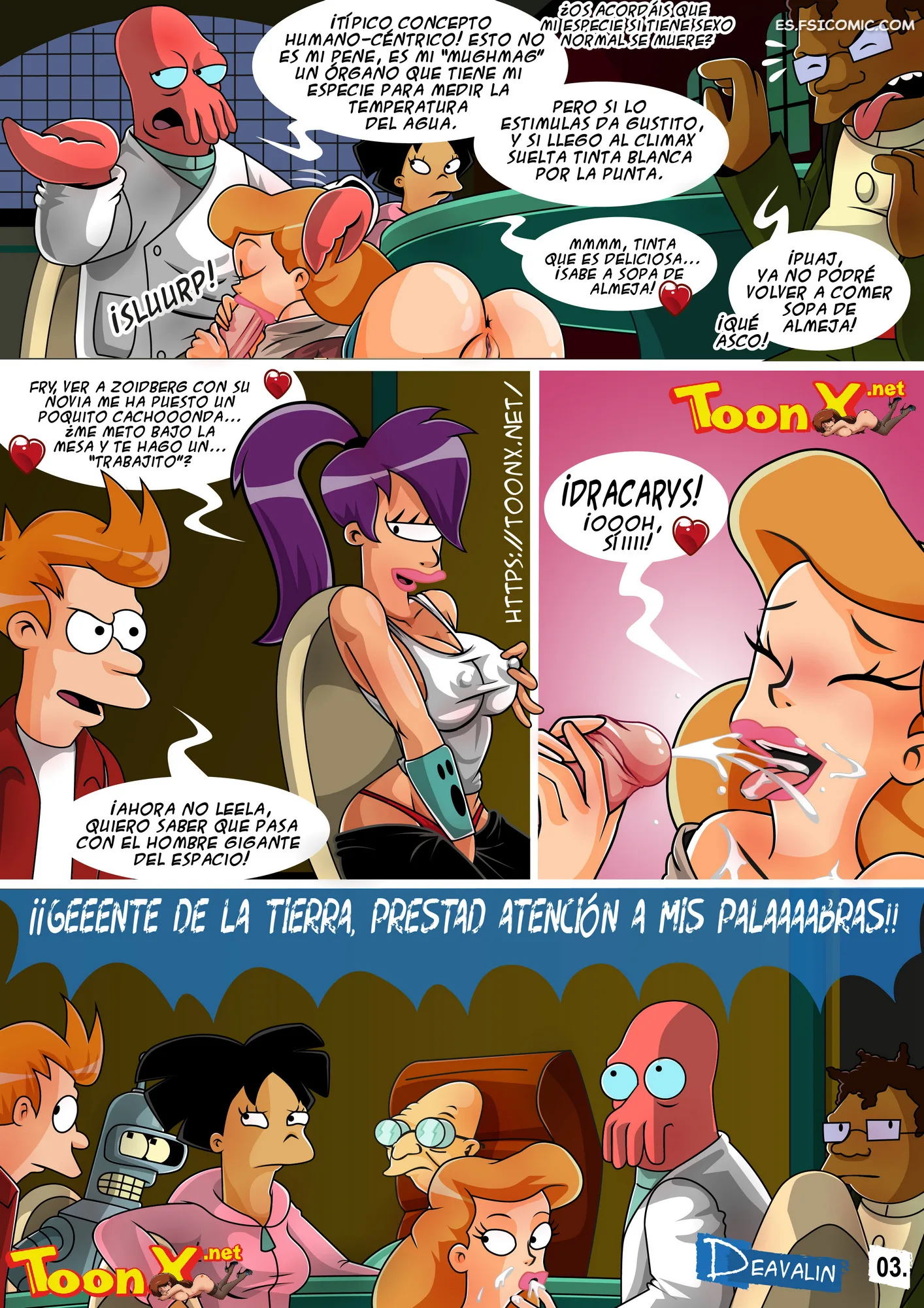 Futurama Capítulo 1 - Orgía Para Salvar la Tierra - Deavalin - 4 - FSI Comics futurama-org-a-para-salvar-la-tierra-vcp-deavalin-004