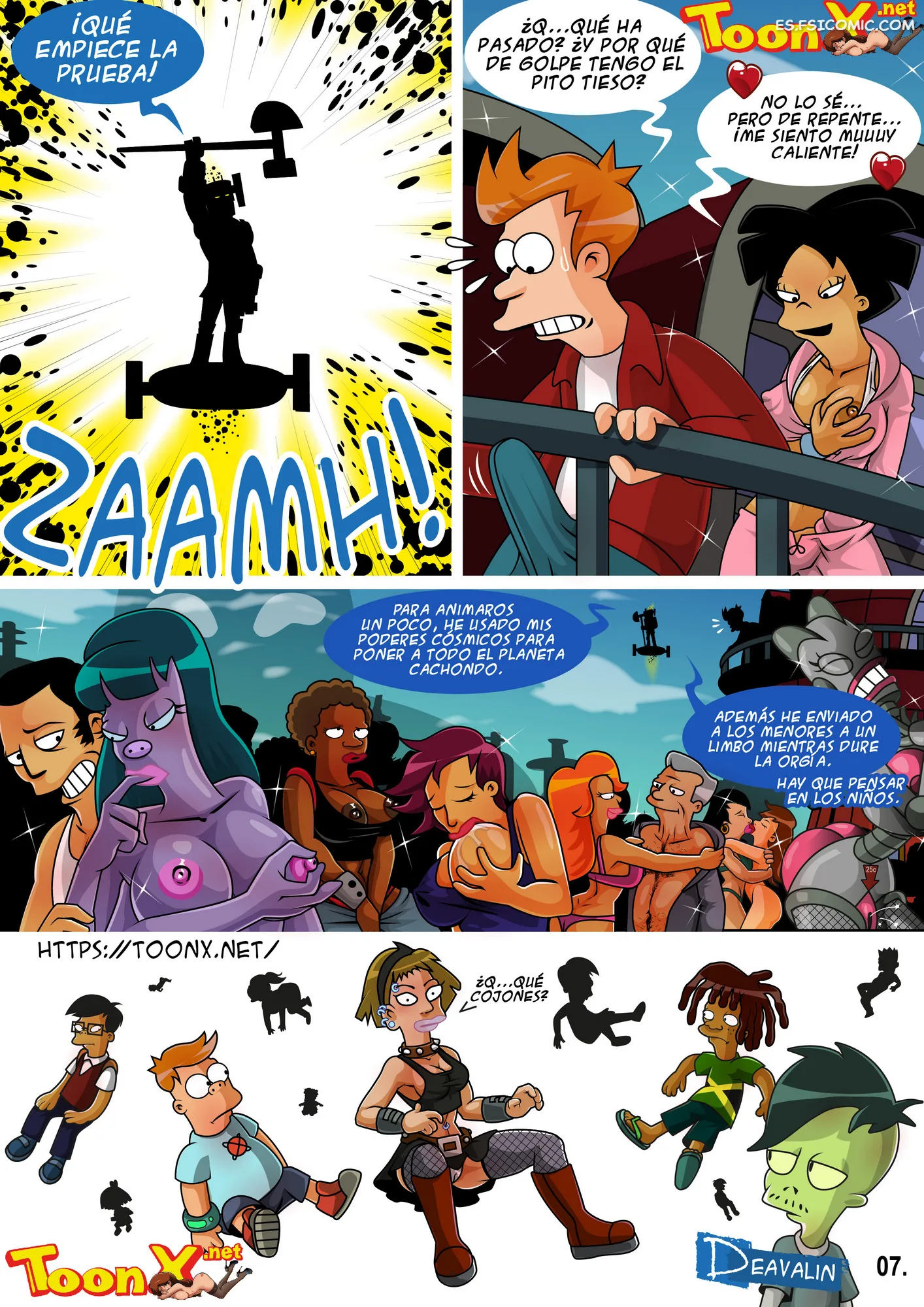 Futurama Capítulo 1 - Orgía Para Salvar la Tierra - Deavalin - 8 - FSI Comics futurama-org-a-para-salvar-la-tierra-vcp-deavalin-008