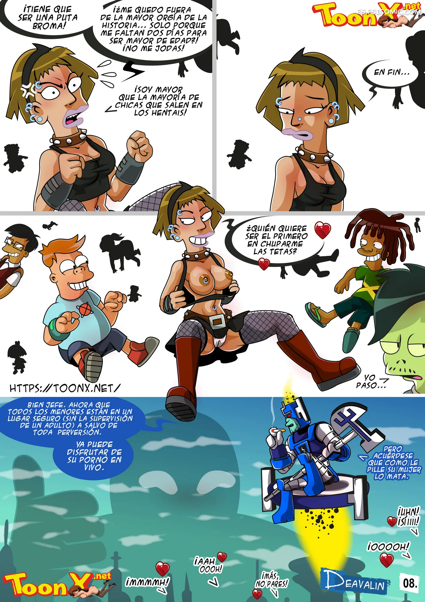 Futurama Capítulo 1 - Orgía Para Salvar la Tierra - Deavalin - 9 - FSI Comics futurama-org-a-para-salvar-la-tierra-vcp-deavalin-009