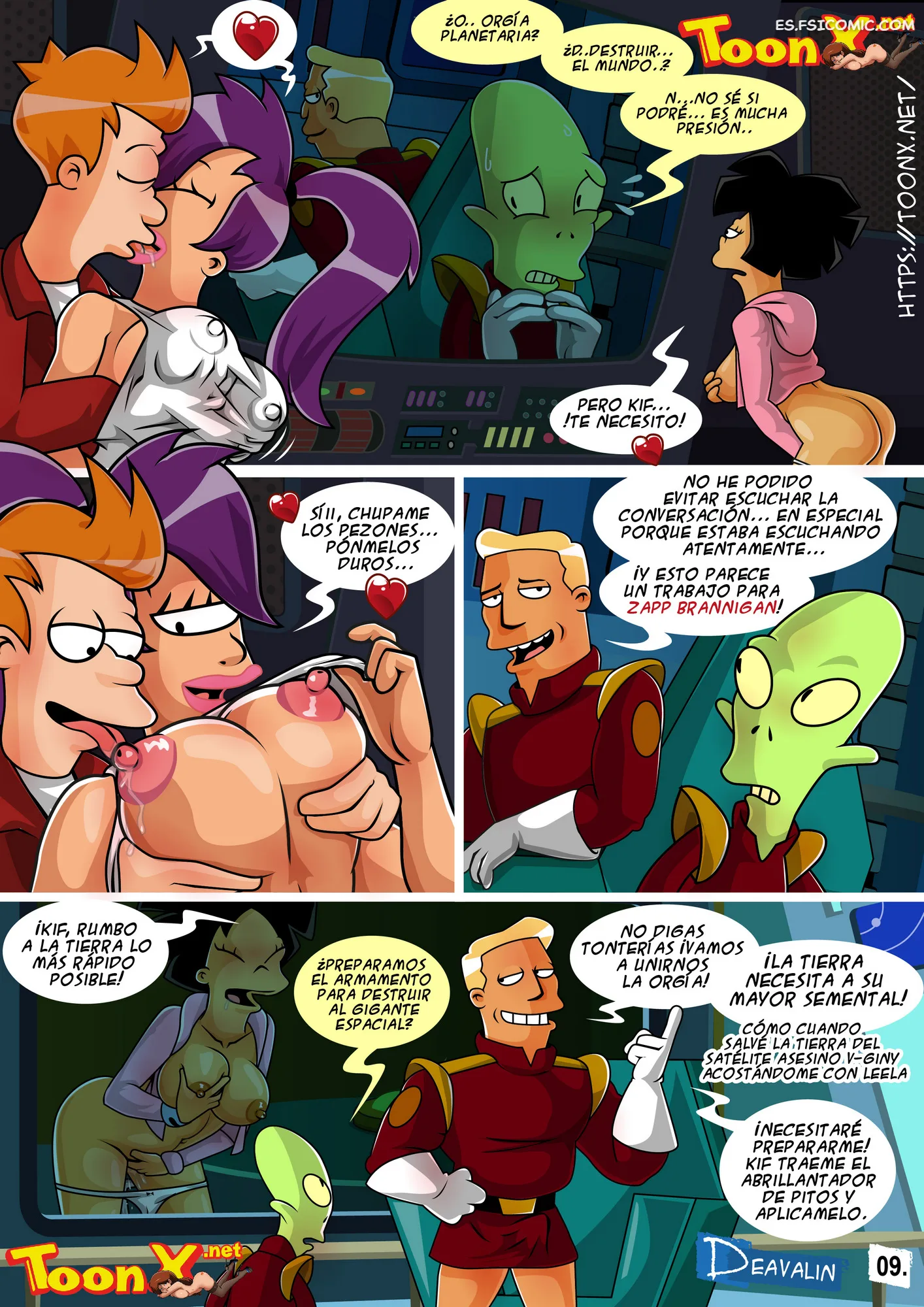 Futurama Capítulo 1 - Orgía Para Salvar la Tierra - Deavalin - 10 - FSI Comics futurama-org-a-para-salvar-la-tierra-vcp-deavalin-010