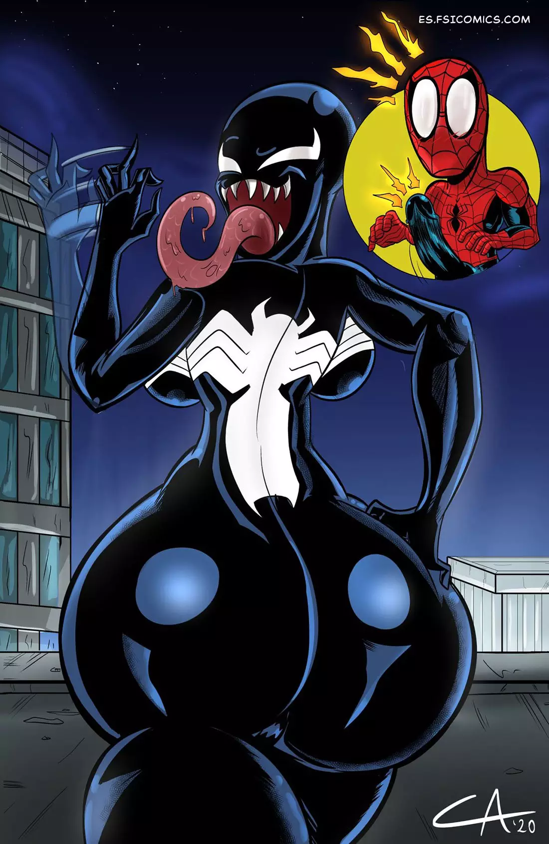 Thicc Venom - Ameizing Lewds - 2 - FSI Comics thicc-venom-ameizing-lewds-002
