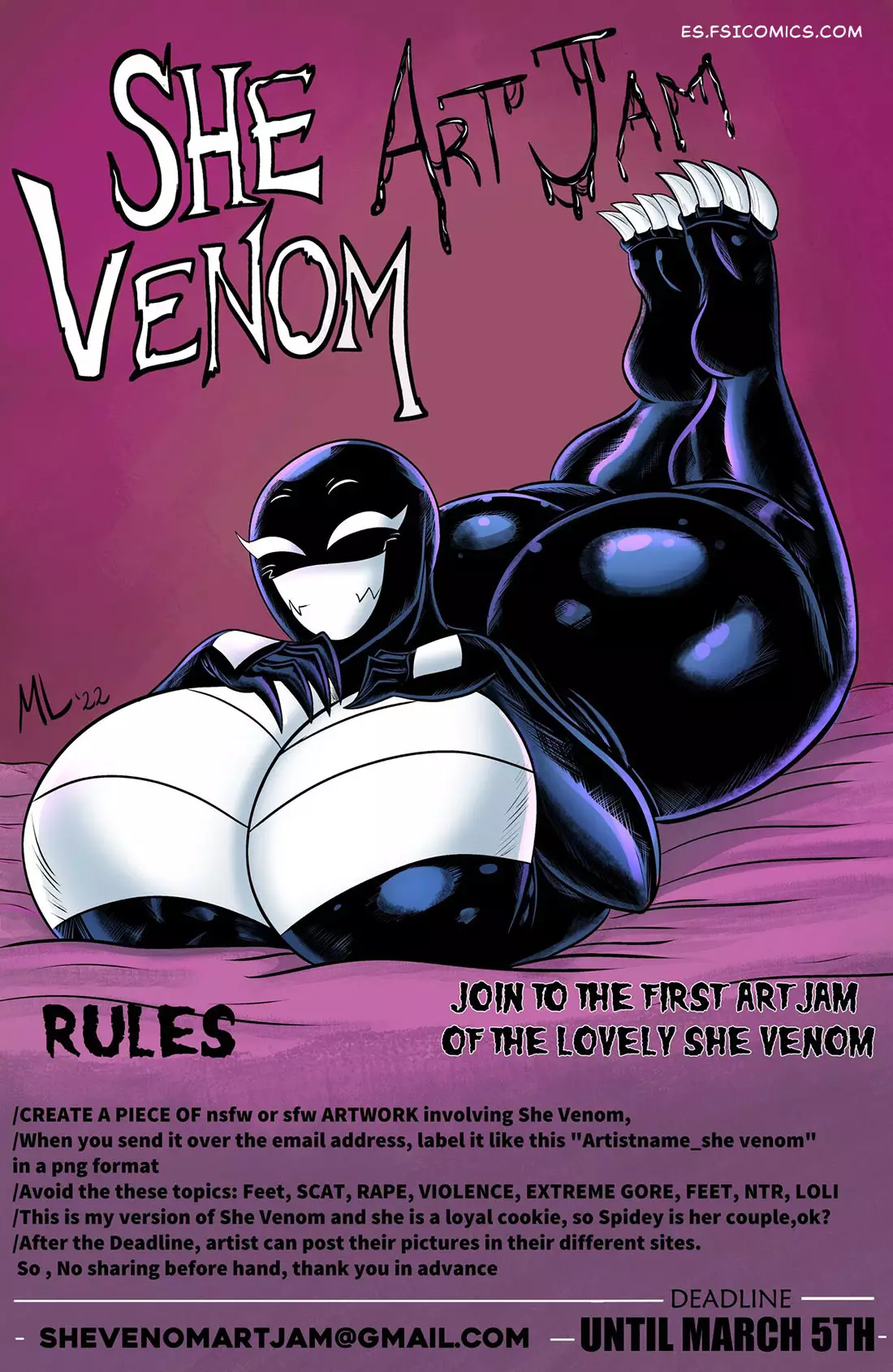 Thicc Venom - Ameizing Lewds - 48 - FSI Comics thicc-venom-ameizing-lewds-048