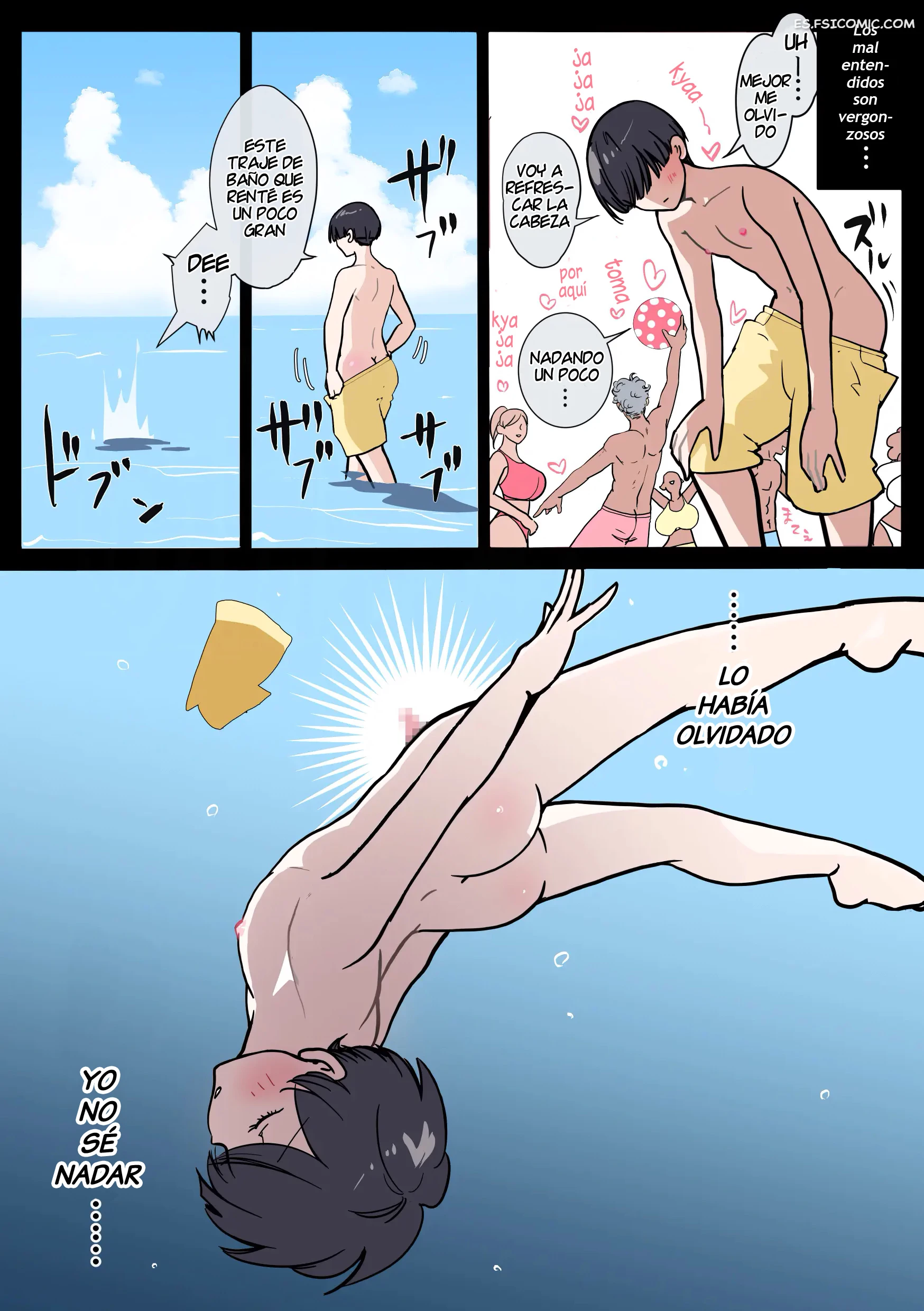 Umi de Oboreta Boku o Tasukete Kureta no wa, Gal no Kawa o Kabutta 2-hiki no Seiyoku Monster deshita – Fukuneko - 4 - FSI Comics umi-de-oboreta-boku-o-tasukete-kureta-no-wa-gal-no-kawa-o-kabutta-2-hiki-no-seiyoku-monster-deshita-fukuneko-004