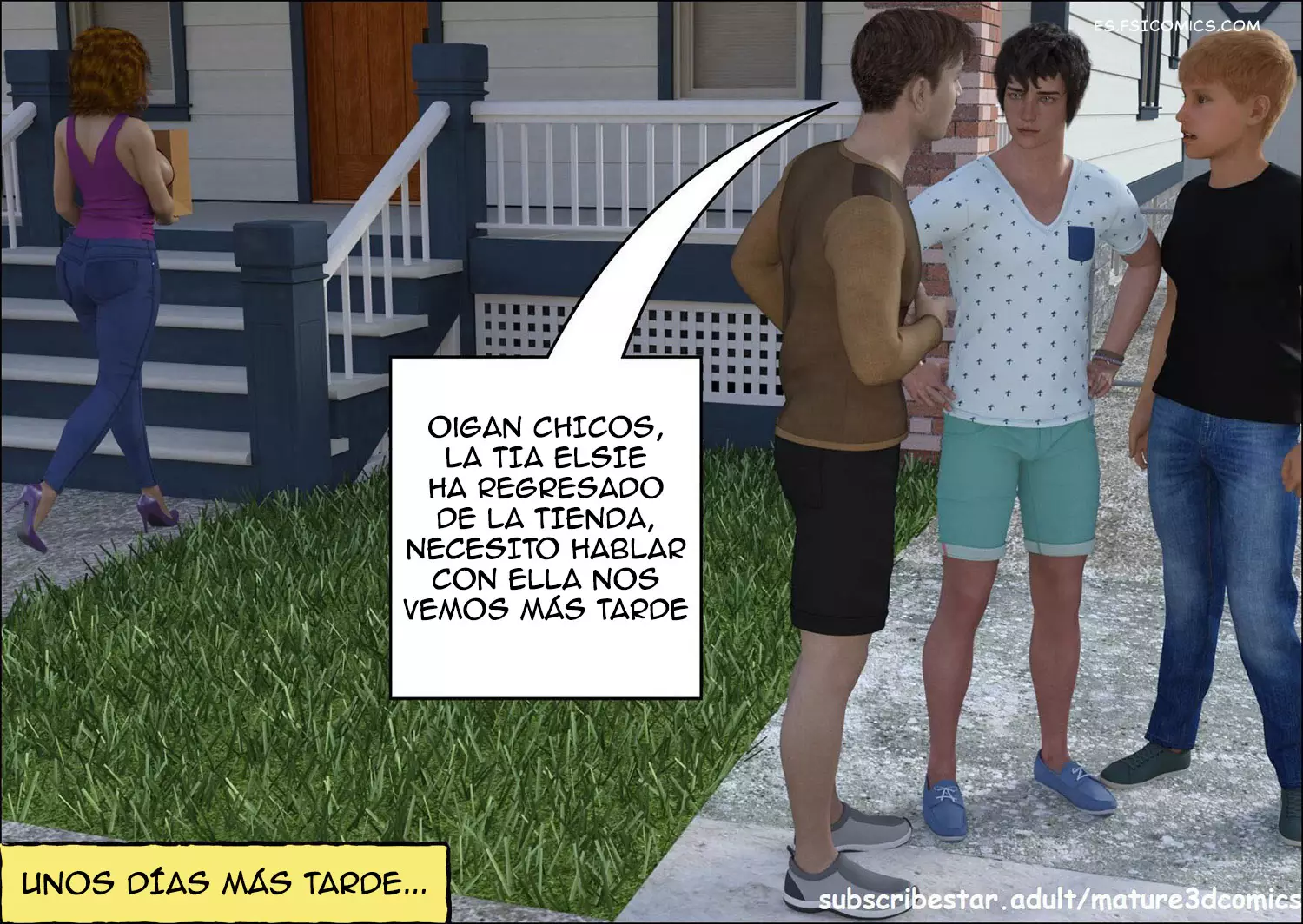 Aunt Elsie Capítulo 1 – Mature3DComics - 5 - FSI Comics aunt-elsie-capítulo-1-mature3dcomics-005