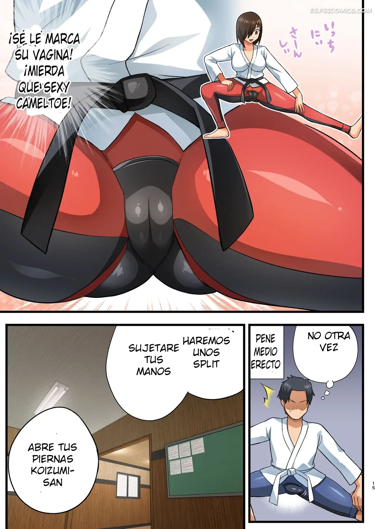 ¡Pelea! ¡Yoshimura-san! - Hombre Con Pene Erecto en Espera – Toilet Komoru - 14 - FSI Comics pelea yoshimura san hombre con pene erecto en espera toilet komoru 014