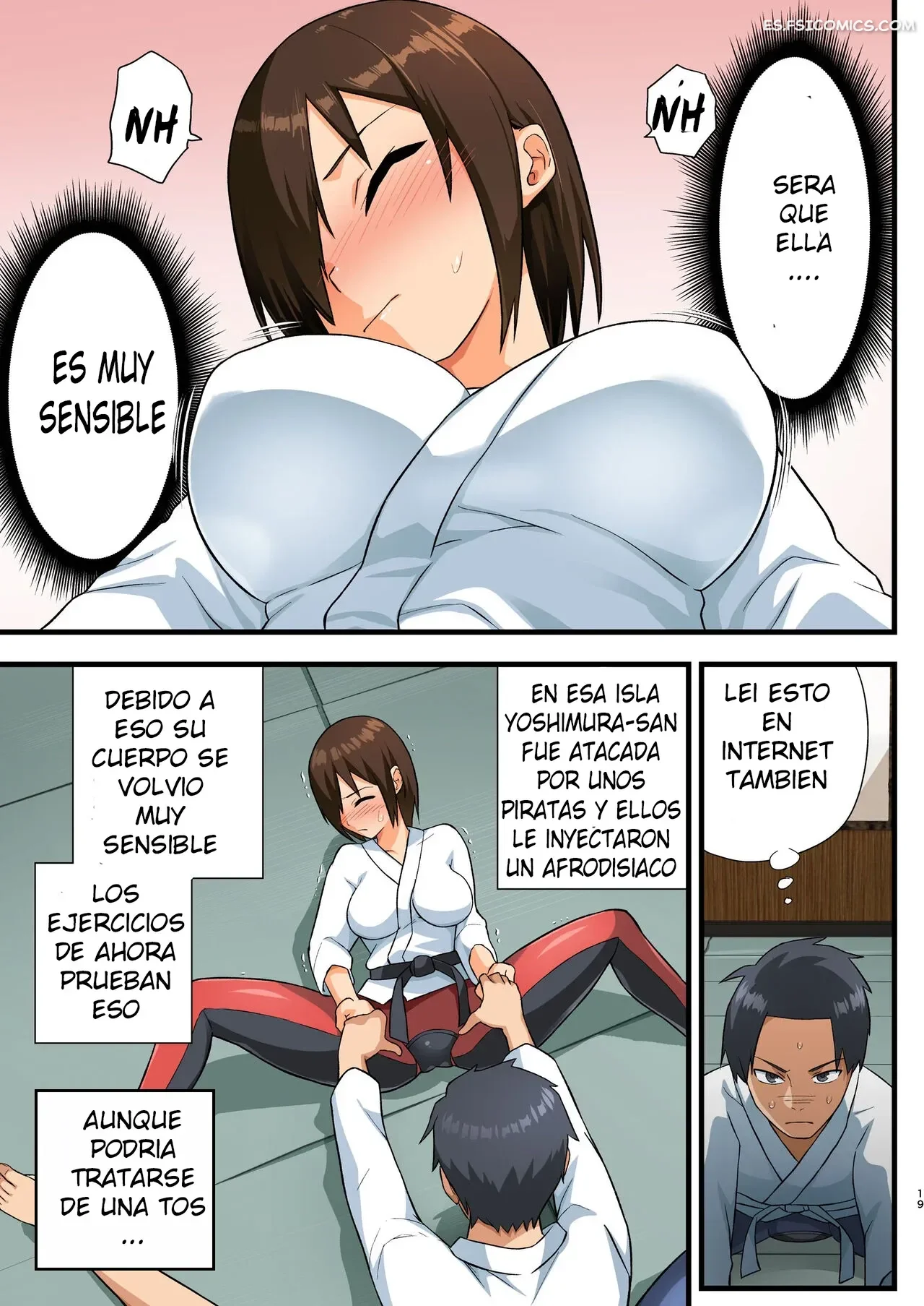 ¡Pelea! ¡Yoshimura-san! - Hombre Con Pene Erecto en Espera – Toilet Komoru - 18 - FSI Comics pelea yoshimura san hombre con pene erecto en espera toilet komoru 018