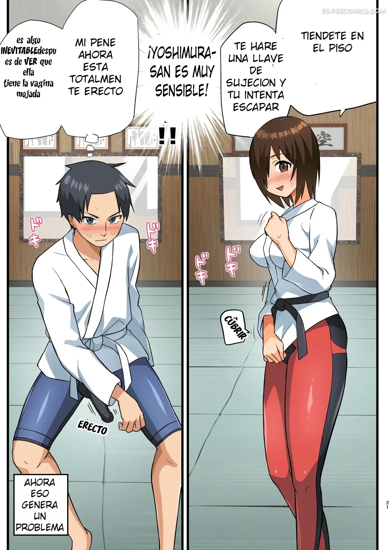 ¡Pelea! ¡Yoshimura-san! - Hombre Con Pene Erecto en Espera – Toilet Komoru - 20 - FSI Comics pelea yoshimura san hombre con pene erecto en espera toilet komoru 020