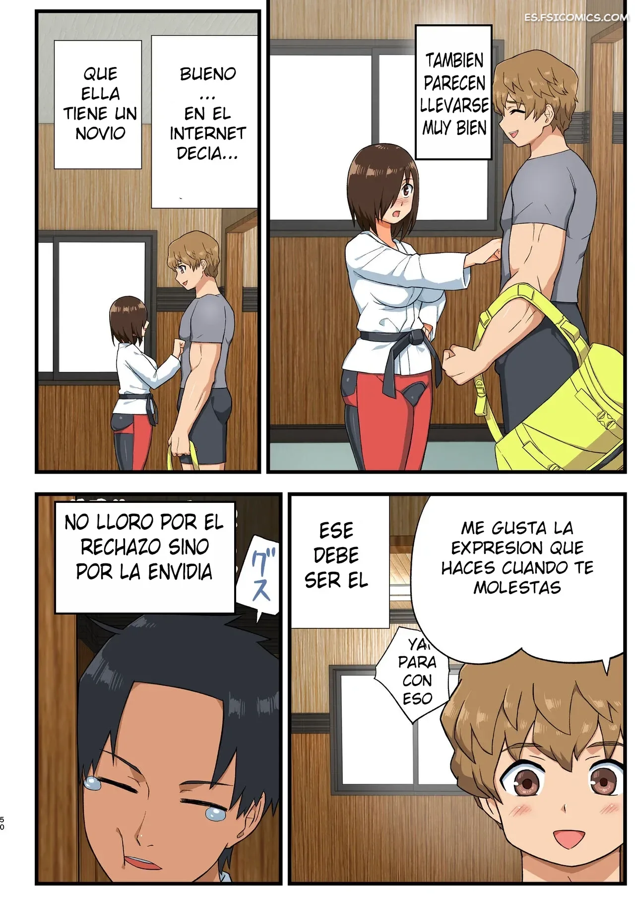 ¡Pelea! ¡Yoshimura-san! - Hombre Con Pene Erecto en Espera – Toilet Komoru - 49 - FSI Comics pelea yoshimura san hombre con pene erecto en espera toilet komoru 049