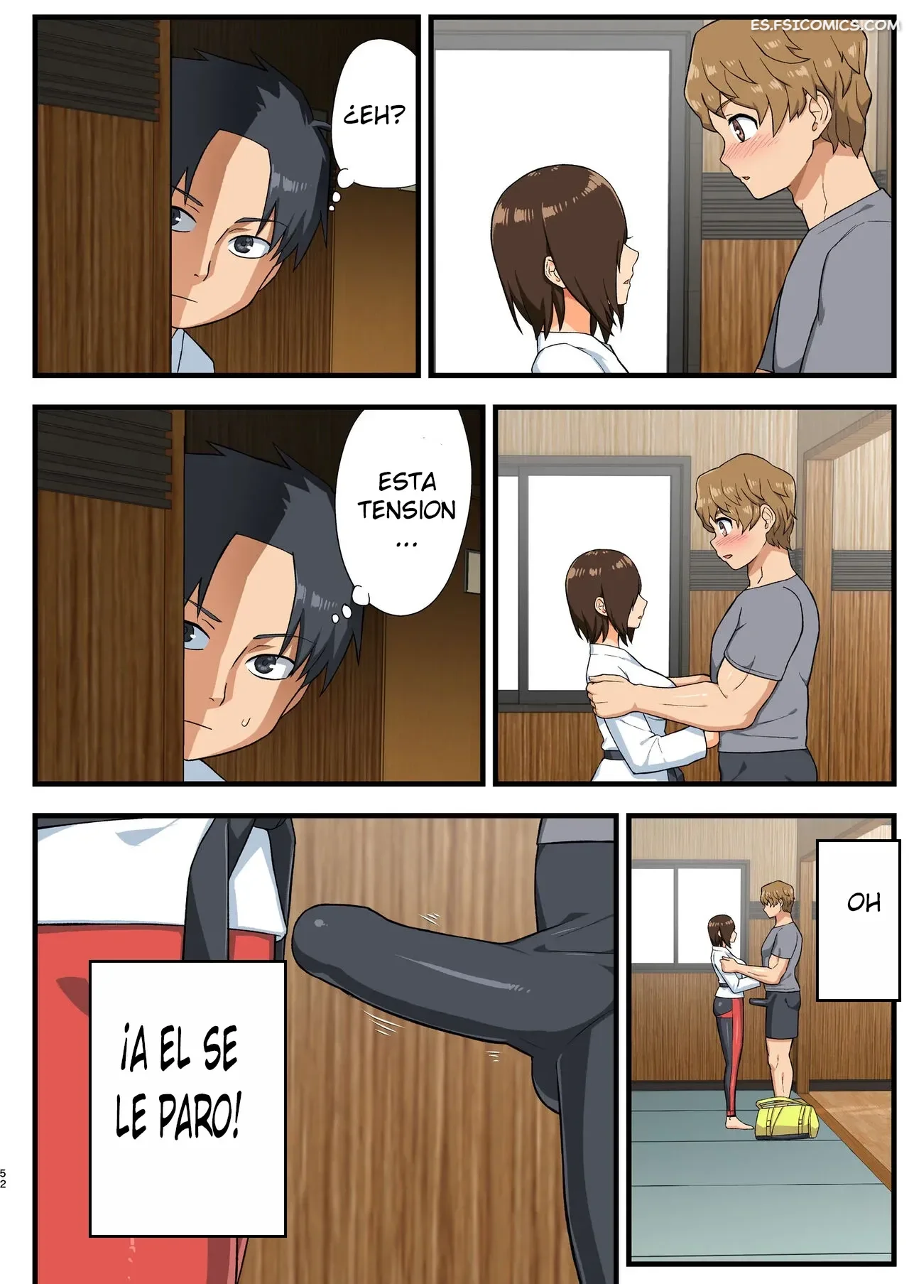 ¡Pelea! ¡Yoshimura-san! - Hombre Con Pene Erecto en Espera – Toilet Komoru - 51 - FSI Comics pelea yoshimura san hombre con pene erecto en espera toilet komoru 051
