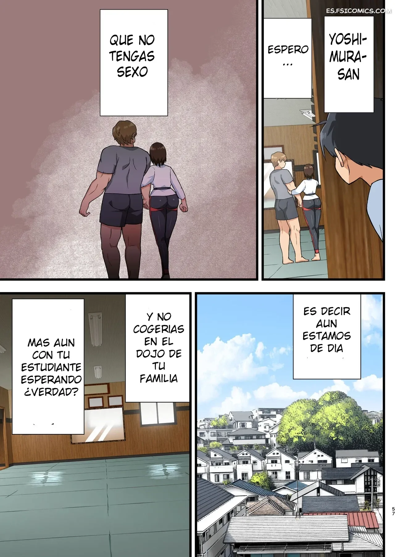 ¡Pelea! ¡Yoshimura-san! - Hombre Con Pene Erecto en Espera – Toilet Komoru - 56 - FSI Comics pelea yoshimura san hombre con pene erecto en espera toilet komoru 056