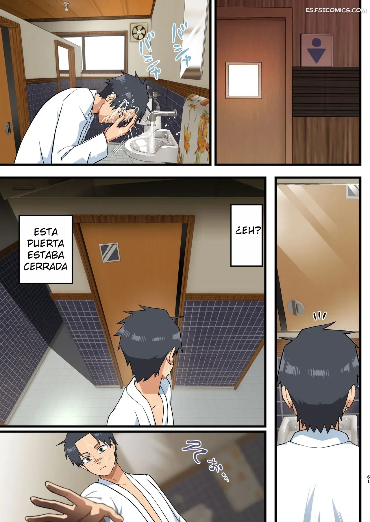 ¡Pelea! ¡Yoshimura-san! - Hombre Con Pene Erecto en Espera – Toilet Komoru - 60 - FSI Comics pelea yoshimura san hombre con pene erecto en espera toilet komoru 060