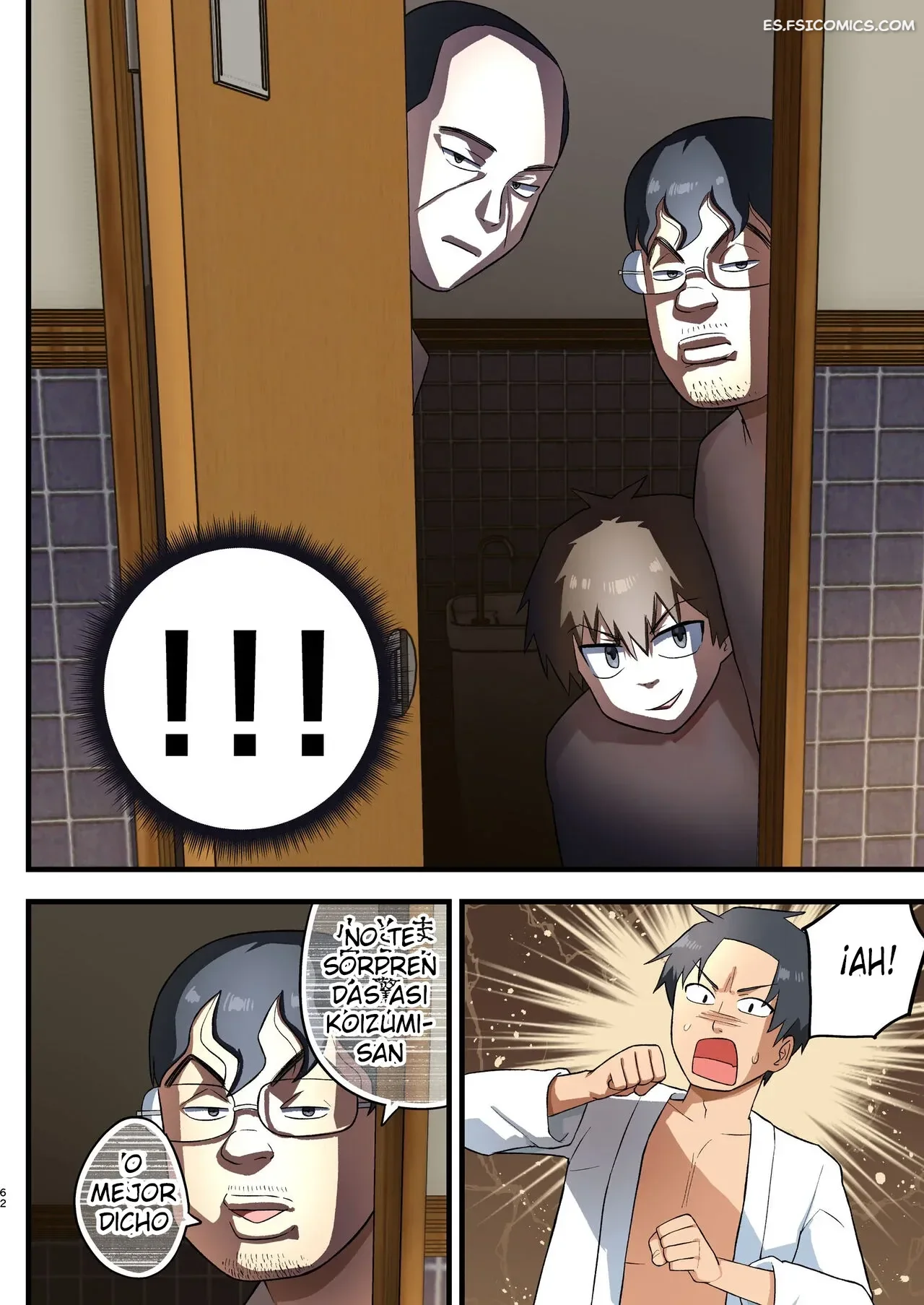 ¡Pelea! ¡Yoshimura-san! - Hombre Con Pene Erecto en Espera – Toilet Komoru - 61 - FSI Comics pelea yoshimura san hombre con pene erecto en espera toilet komoru 061
