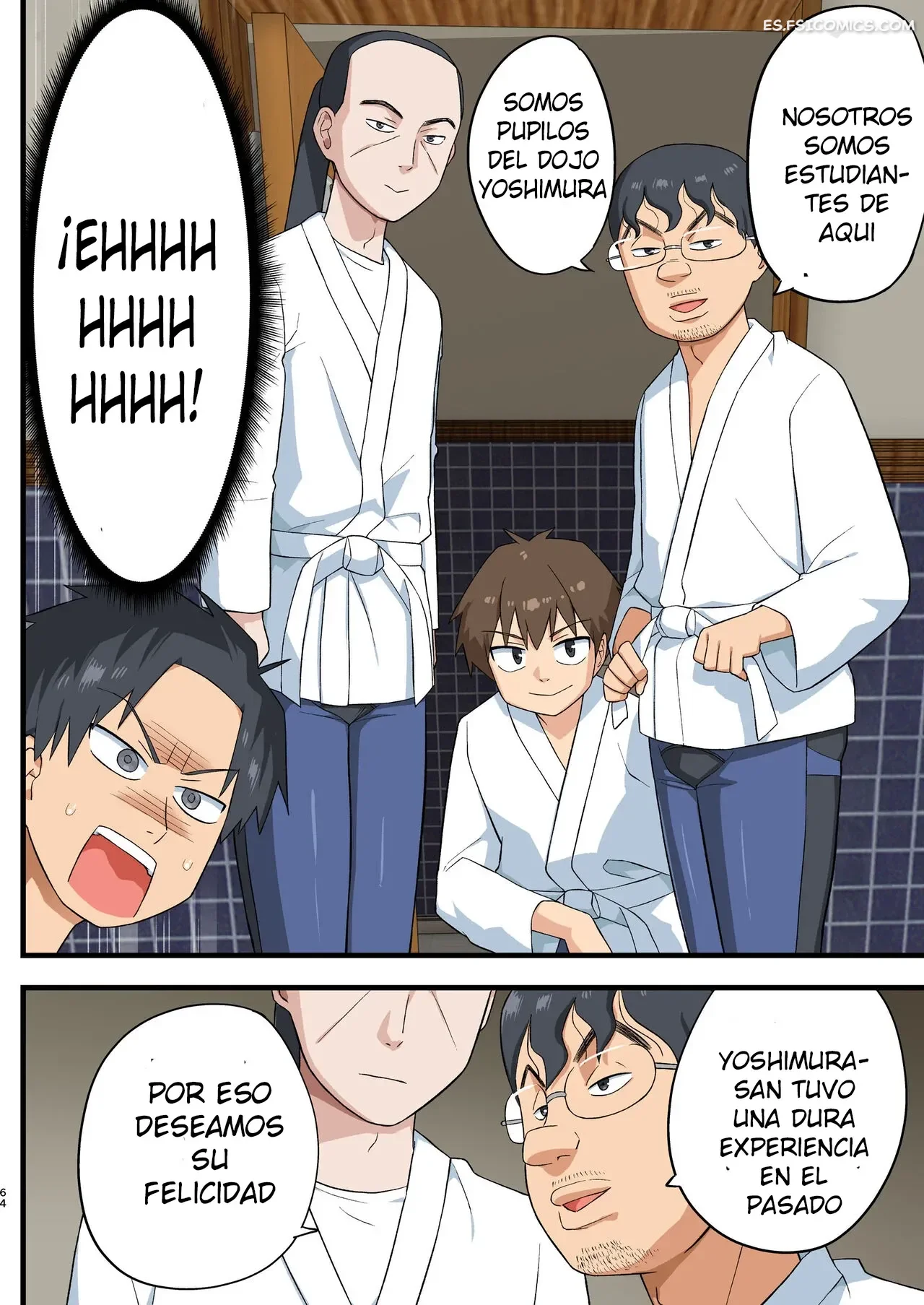 ¡Pelea! ¡Yoshimura-san! - Hombre Con Pene Erecto en Espera – Toilet Komoru - 63 - FSI Comics pelea yoshimura san hombre con pene erecto en espera toilet komoru 063