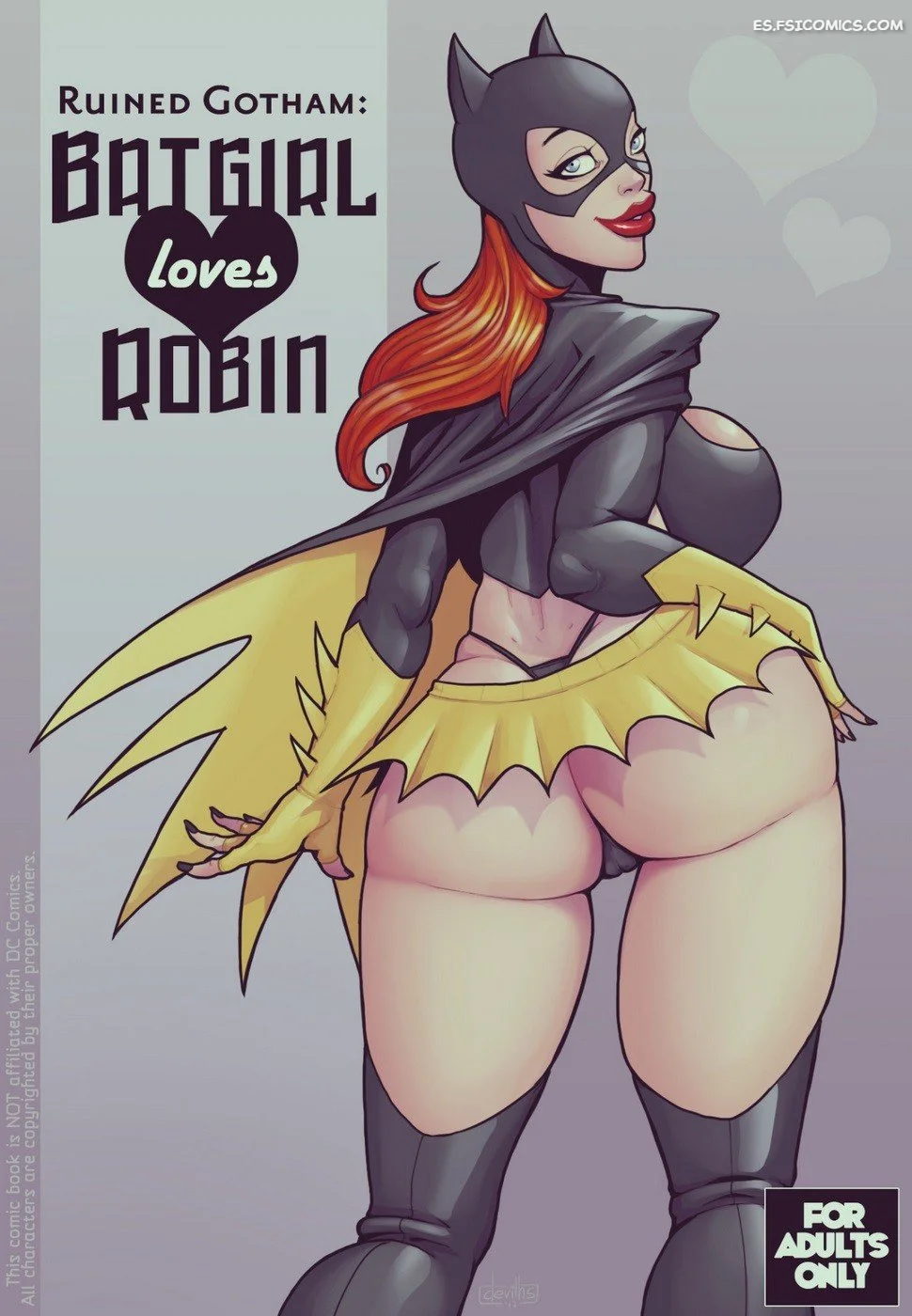 ruined gotham batgirl loves robin devilhs 001