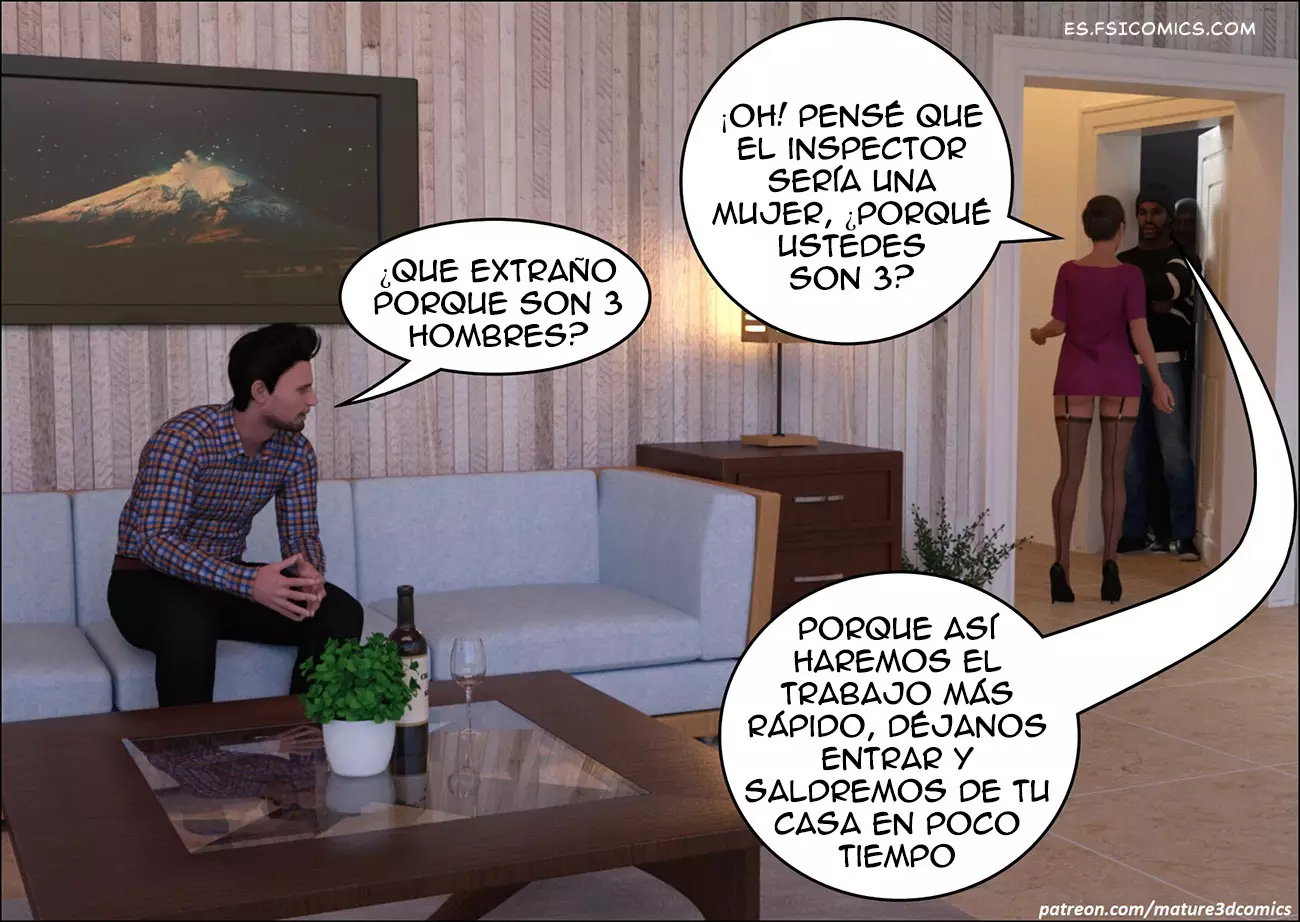 Slut Wife Gangbang Capítulo 1 – Mature3DComics - 3 - FSI Comics slut-wife-gangbang-capítulo-1-mature3dcomics-003