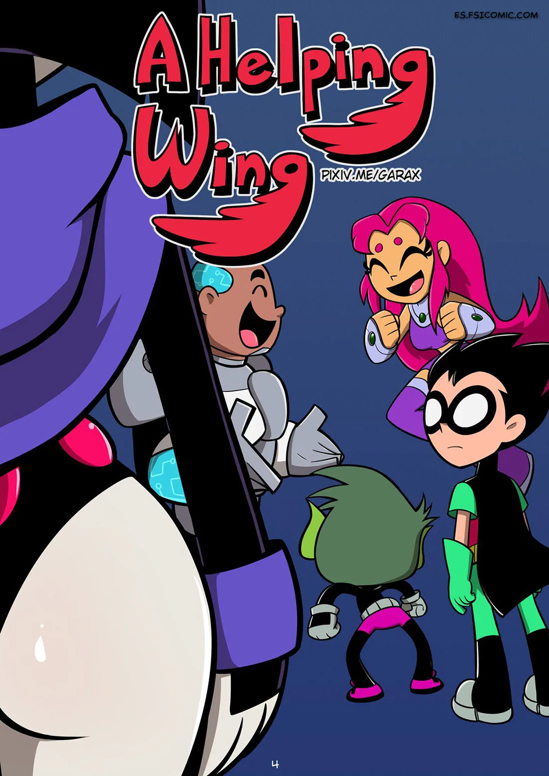 un ala de ayuda teen titans go garabatoz 001