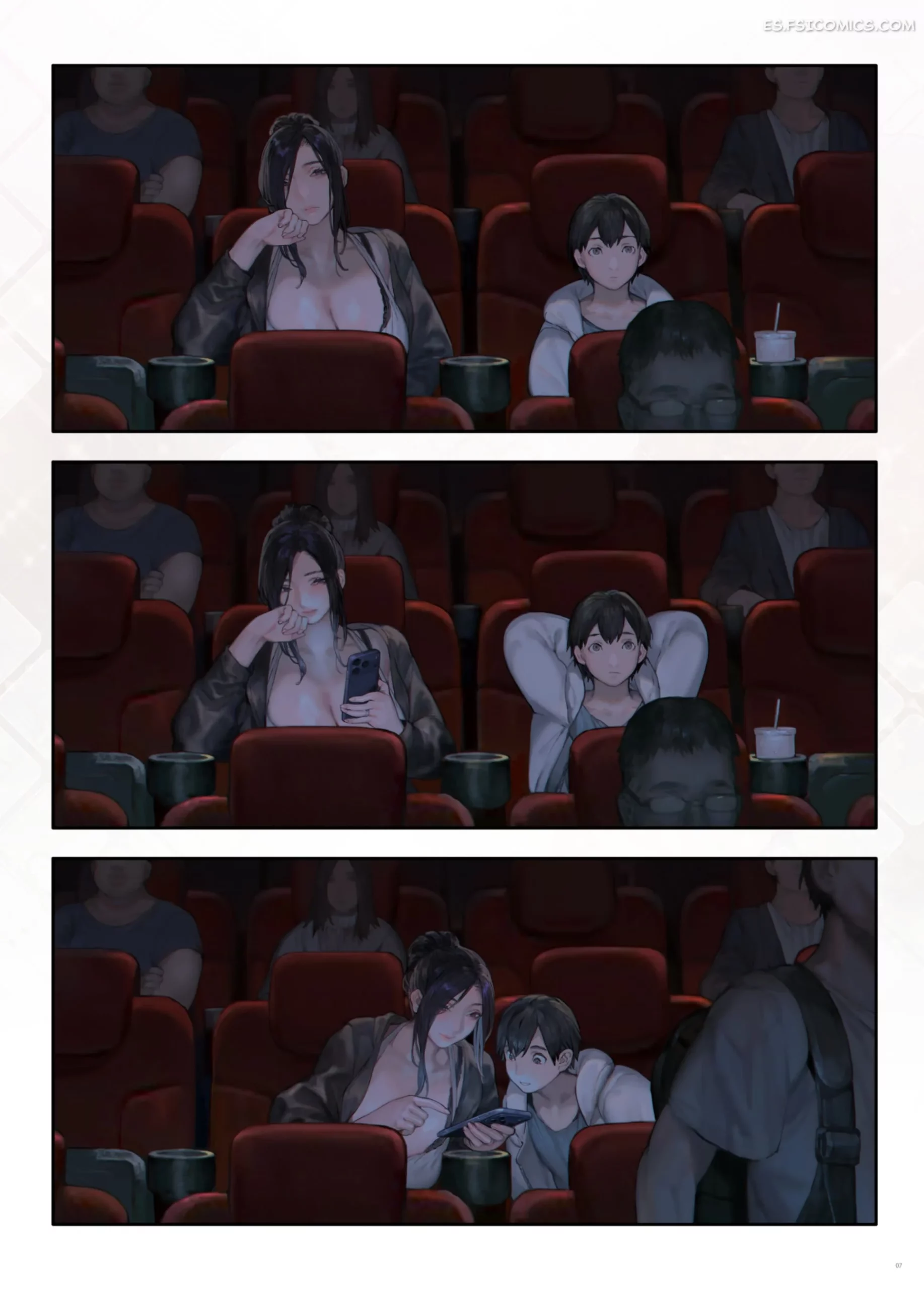 La Esposa De Mi Vecino VA Al Cine, Pero No Para Ver Películas – Aoin - 6 - FSI Comics la esposa de mi vecino va al cine pero no para ver peliculas aoin 006