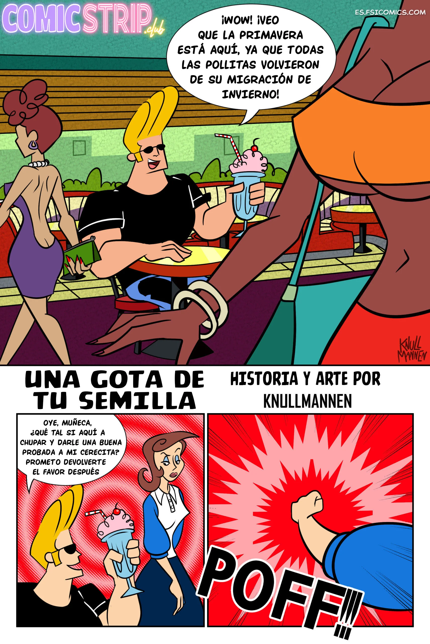 Una Gota de tu Semilla (Johnny Bravo) – Knullmannen - 2 - FSI Comics una gota de tu semilla johnny bravo knullmannen 002