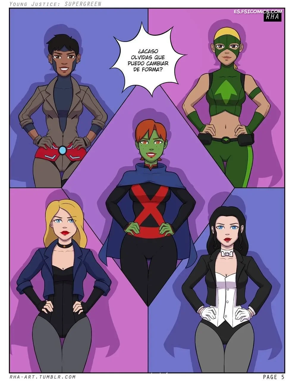 Young Justice Supergreen – Rha - 6 - FSI Comics young justice supergreen rha 006