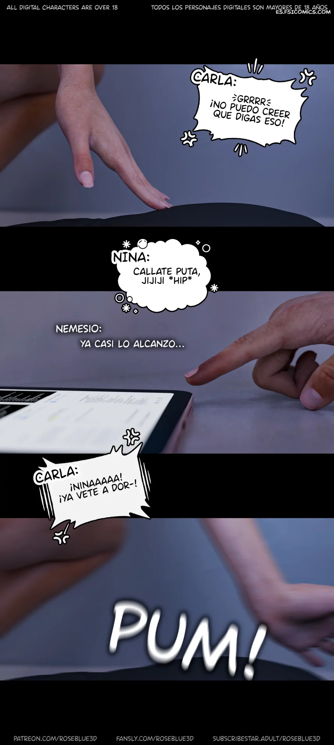 Despedido Capítulo 7 – Rose Blue 3D - 58 - FSI Comics despedido capitulo 7 rose blue 3d 058