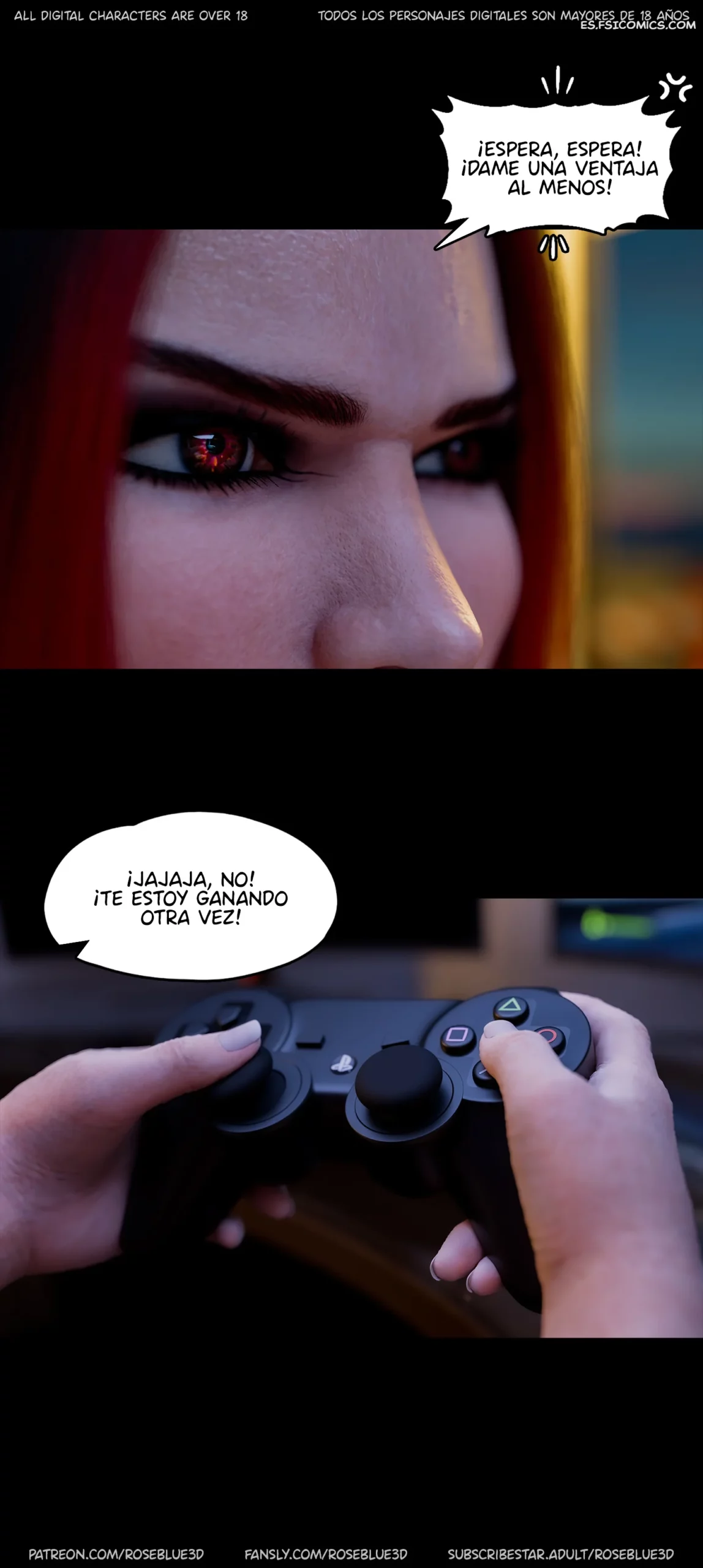 La Viuda De Mi Vecina Capítulo 54 – Rose Blue 3D - 3 - FSI Comics la viuda de mi vecina capitulo 54 rose blue 3d 003