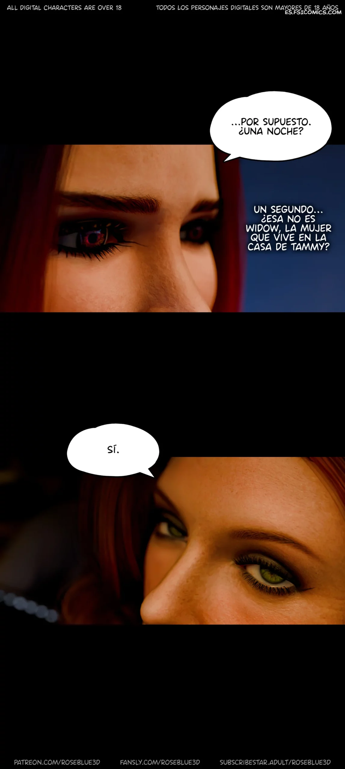 La Viuda De Mi Vecina Capítulo 54 – Rose Blue 3D - 9 - FSI Comics la viuda de mi vecina capitulo 54 rose blue 3d 009