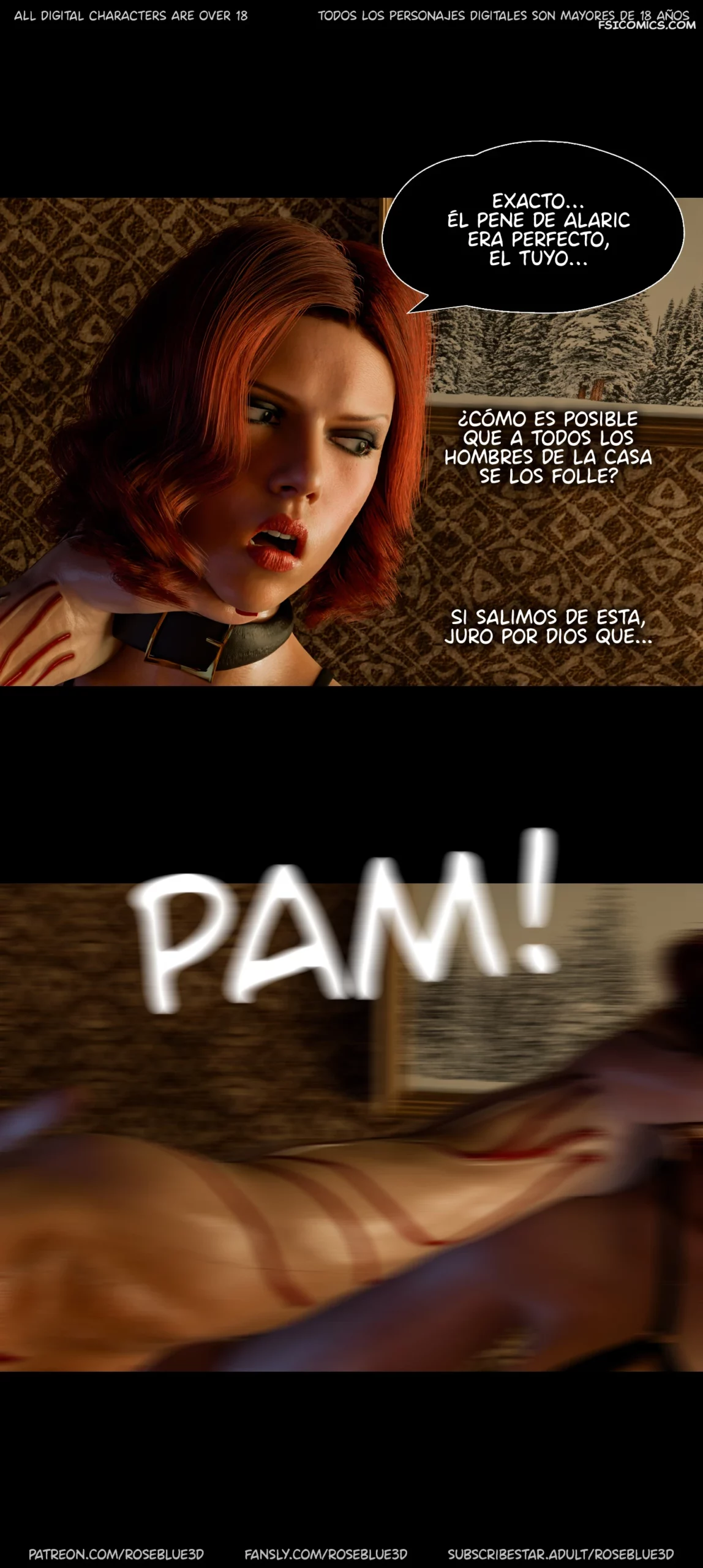 La Viuda De Mi Vecina Capítulo 54 – Rose Blue 3D - 54 - FSI Comics la viuda de mi vecina capitulo 54 rose blue 3d 054