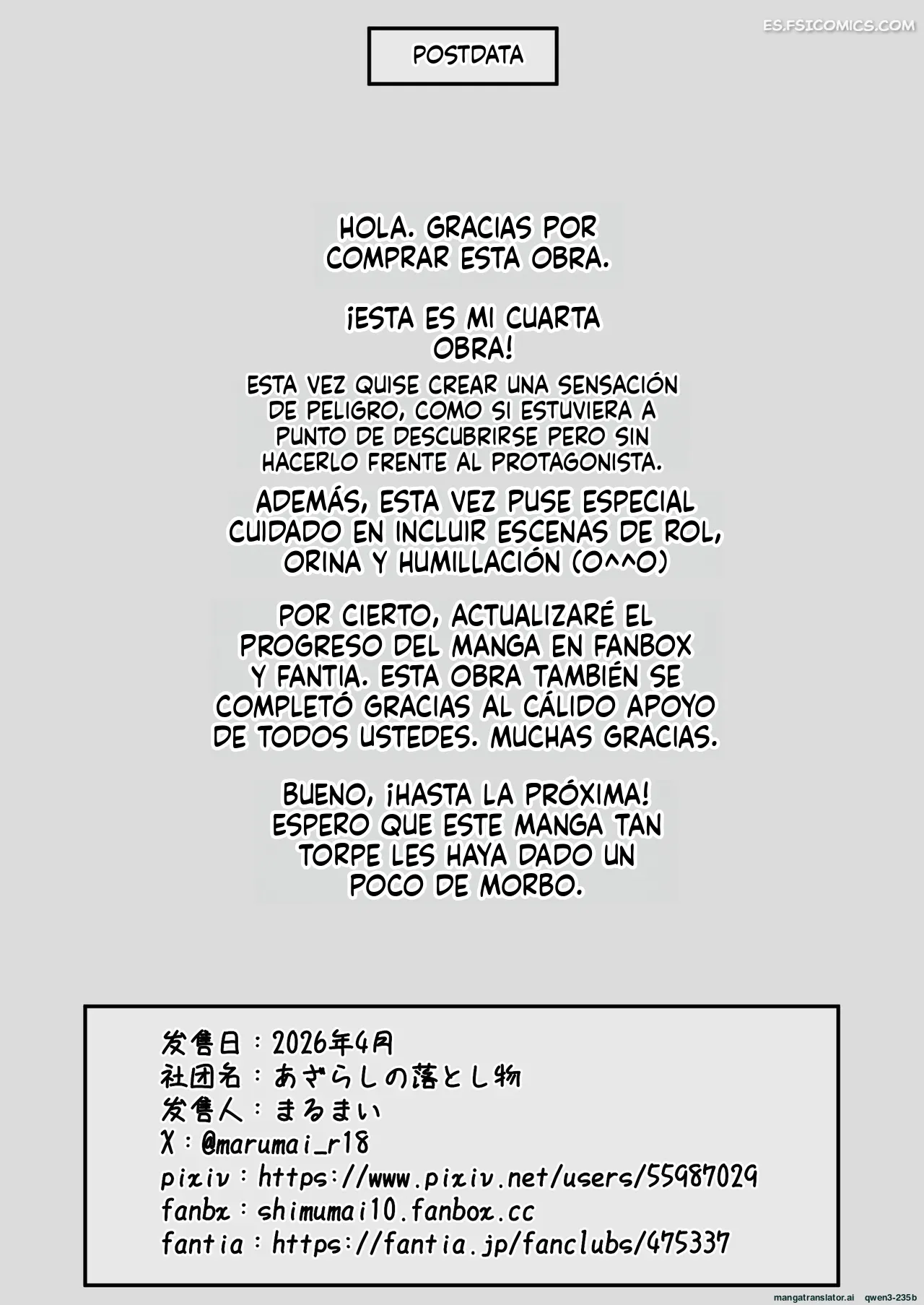 Se Suponía Que Serías Mi Maestro, Solo Mío – Marumai - 56 - FSI Comics se suponia que serias mi maestro solo mio marumai 056