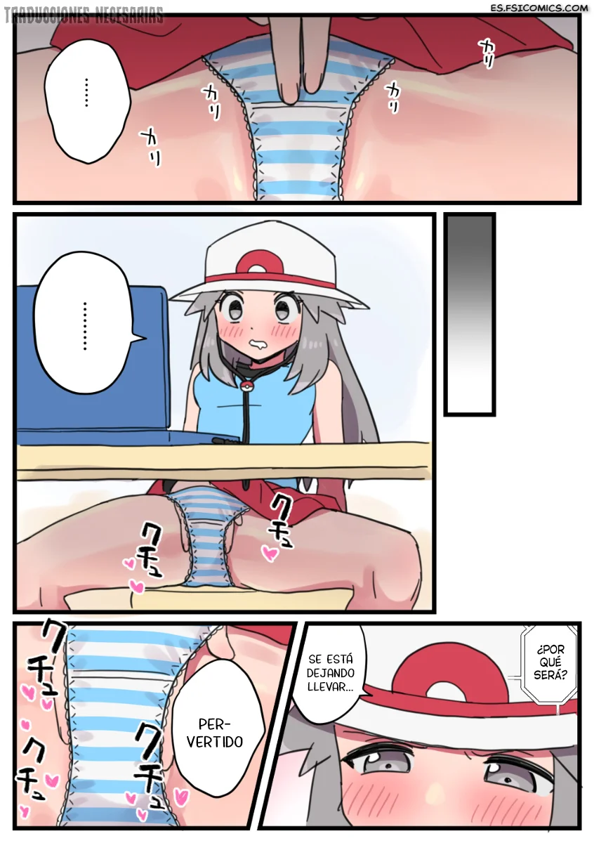 un manga sobre leaf chan siendo sorprendida masturbandose y siendo castigada por green enoki 003