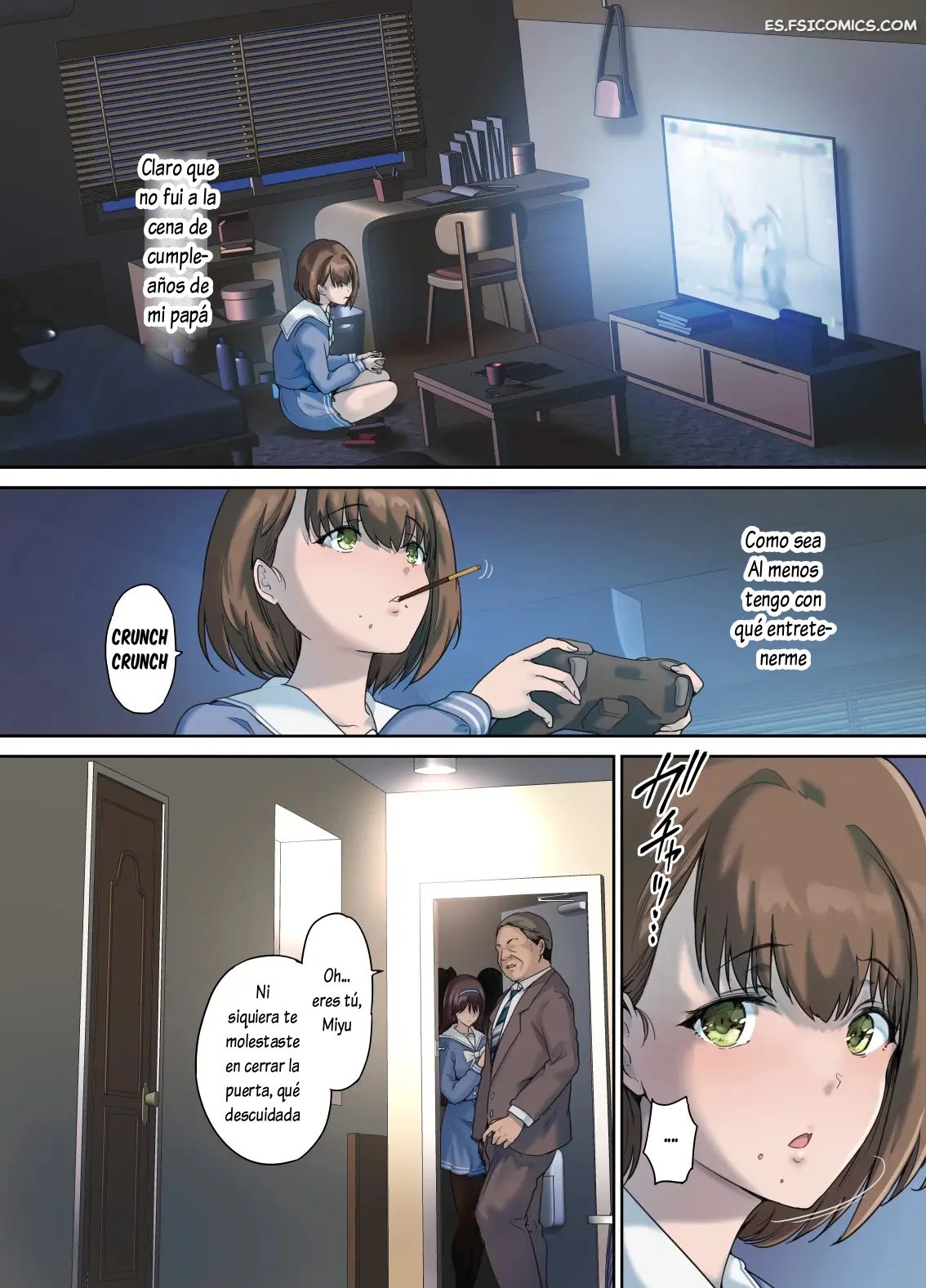El Dormitorio De Papá Se Convirtió En UN Lugar De Reunión Para Su Hija Y Sus Amigas Capítulo 4 – Richard Bahman - 15 - FSI Comics el dormitorio de papa se convirtio en un lugar de reunion para su hija y sus amigas capitulo 4 richard bahman 015
