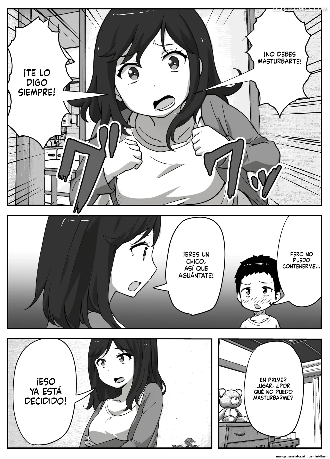 una historia sobre una madre que quiere mantener alejada a la madre de su hijo mtl 005 - FSI Comics