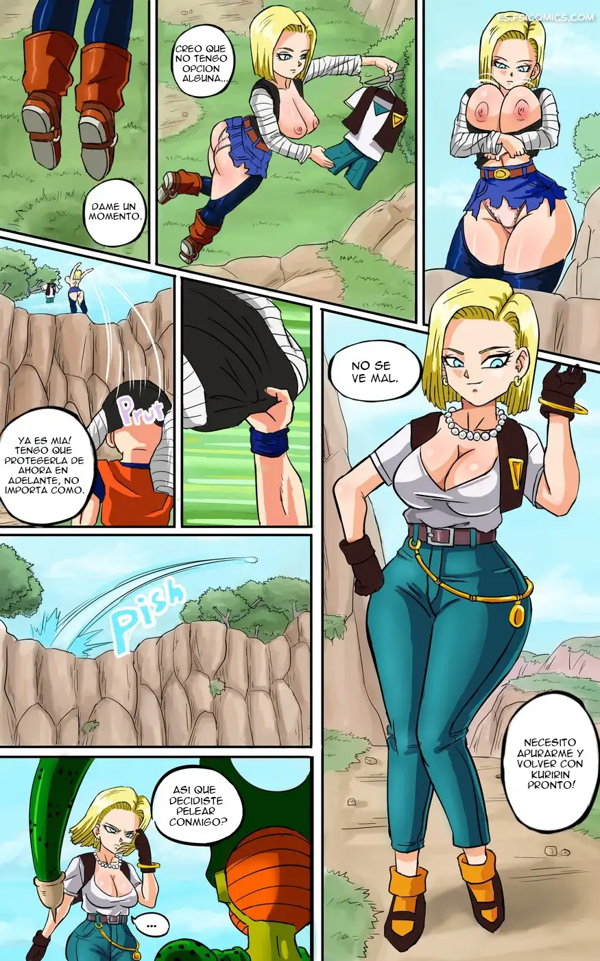 android 18 meets krillin pink pawg 007 - FSI Comics