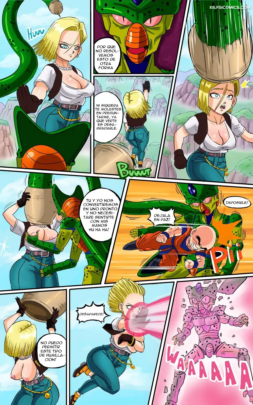android 18 meets krillin pink pawg 008 - FSI Comics