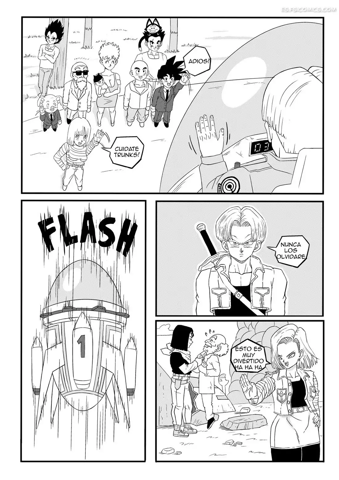 android 18 stays in the future pink pawg 002 - FSI Comics