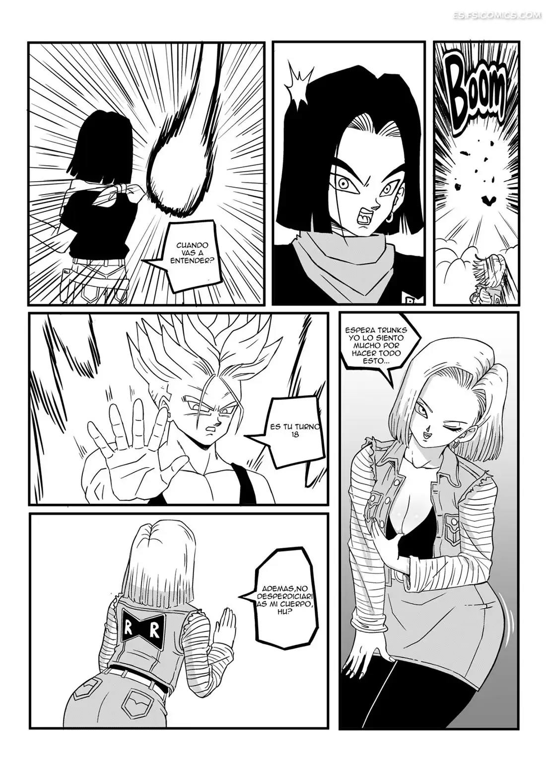 android 18 stays in the future pink pawg 003 - FSI Comics