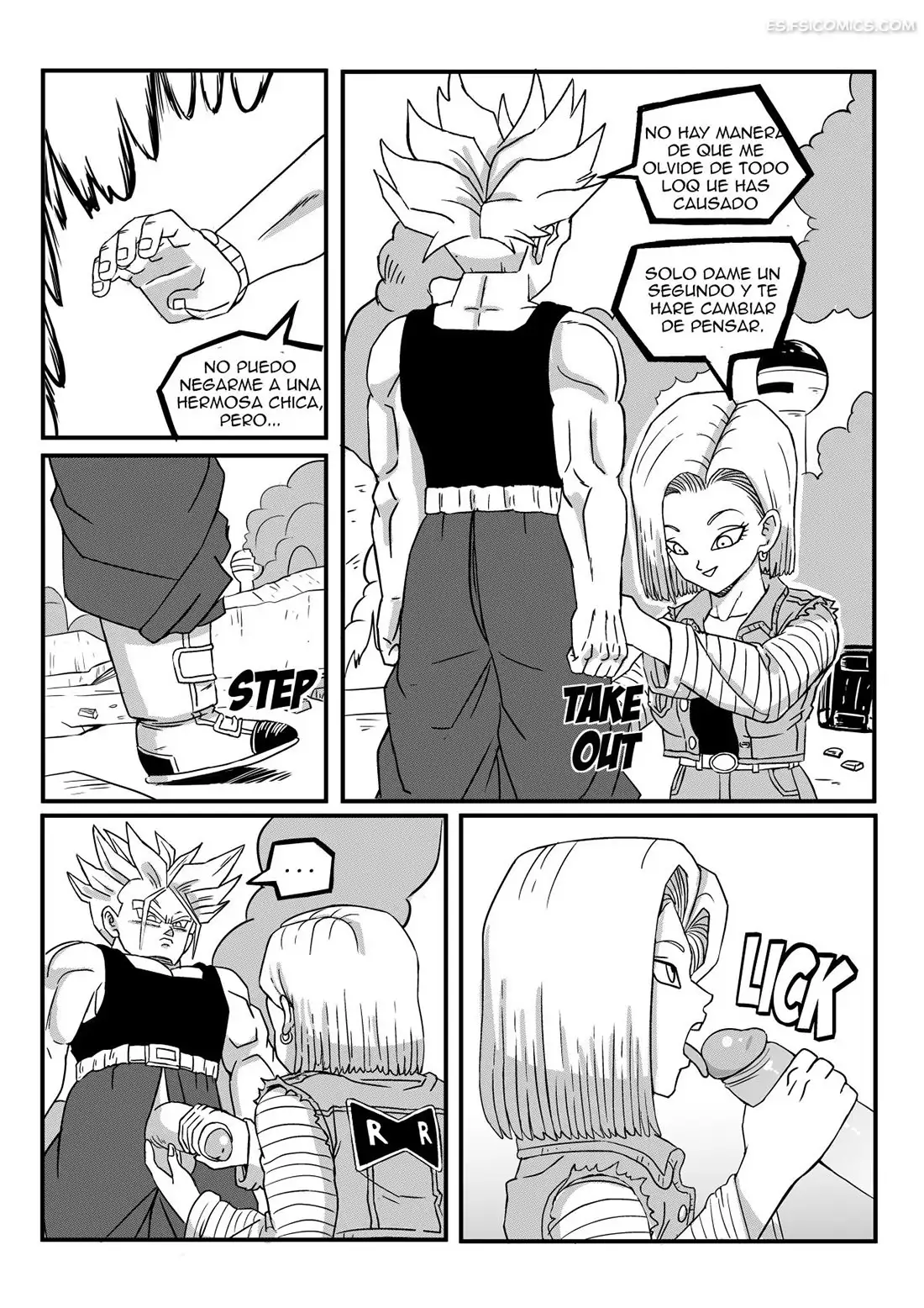 android 18 stays in the future pink pawg 004 - FSI Comics