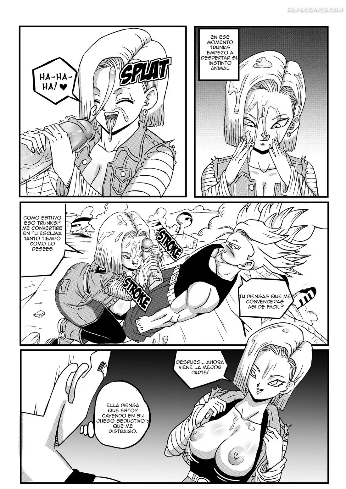 android 18 stays in the future pink pawg 006 - FSI Comics