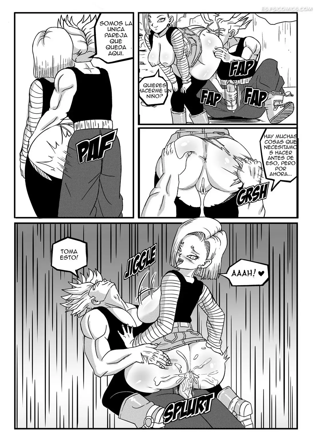 android 18 stays in the future pink pawg 011 - FSI Comics