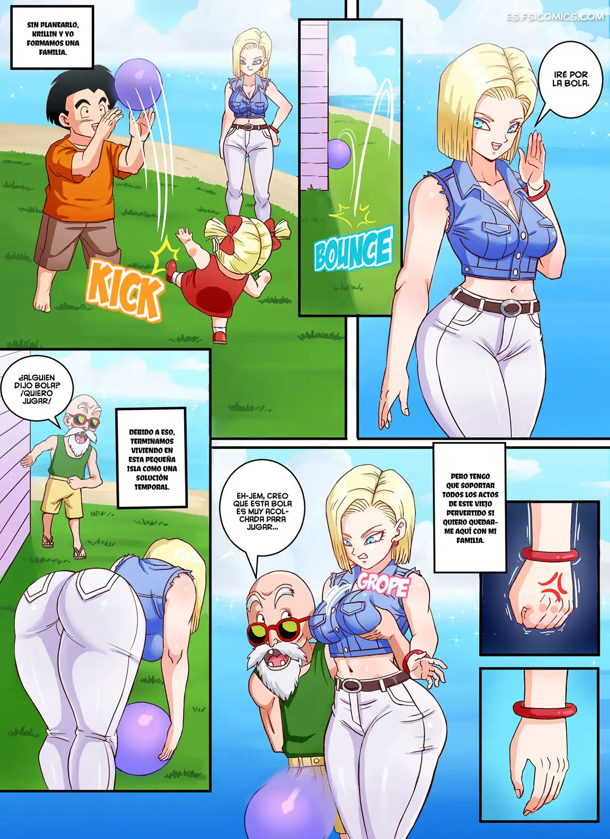 android 18 x roshi pink pawg 002 - FSI Comics