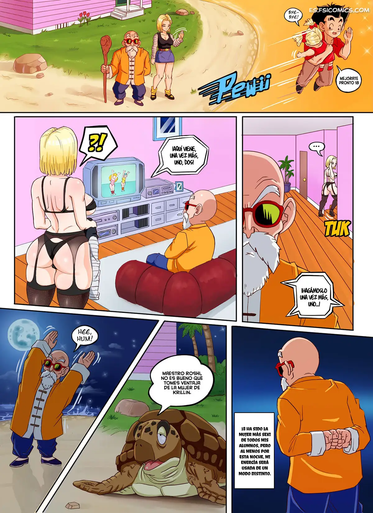 android 18 x roshi pink pawg 017 - FSI Comics