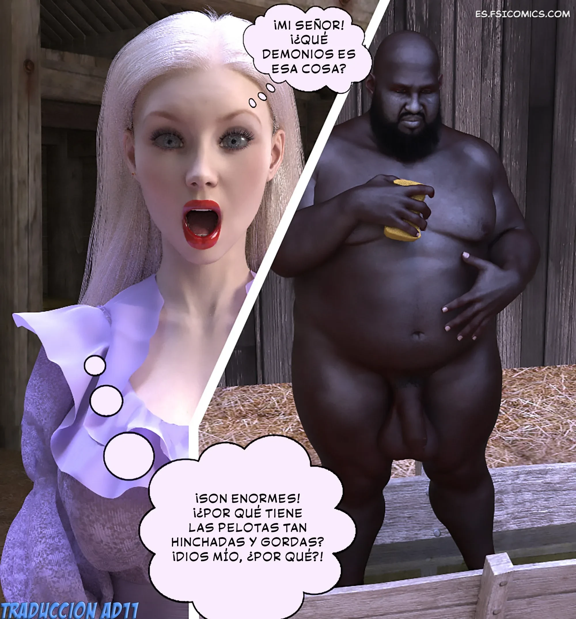 blonde blowjob manza 3d 010 - FSI Comics