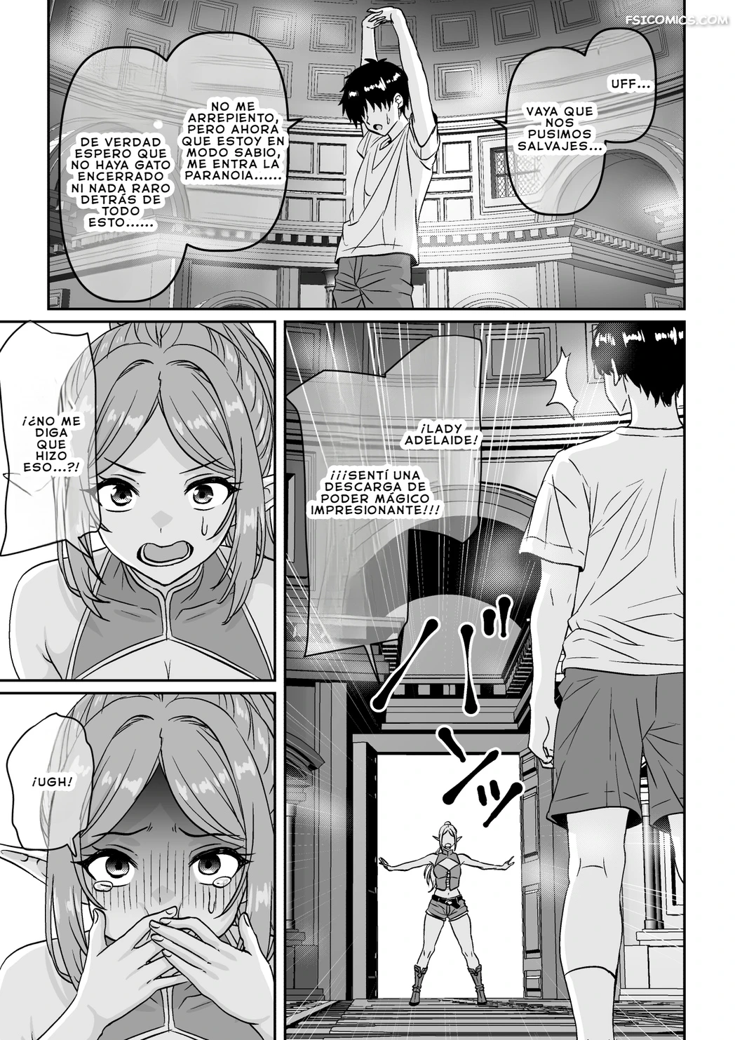 el resultado de ser invocado por una elfa solterona al borde del precipicio al borde de la extincion waribashi kouka 018 - FSI Comics
